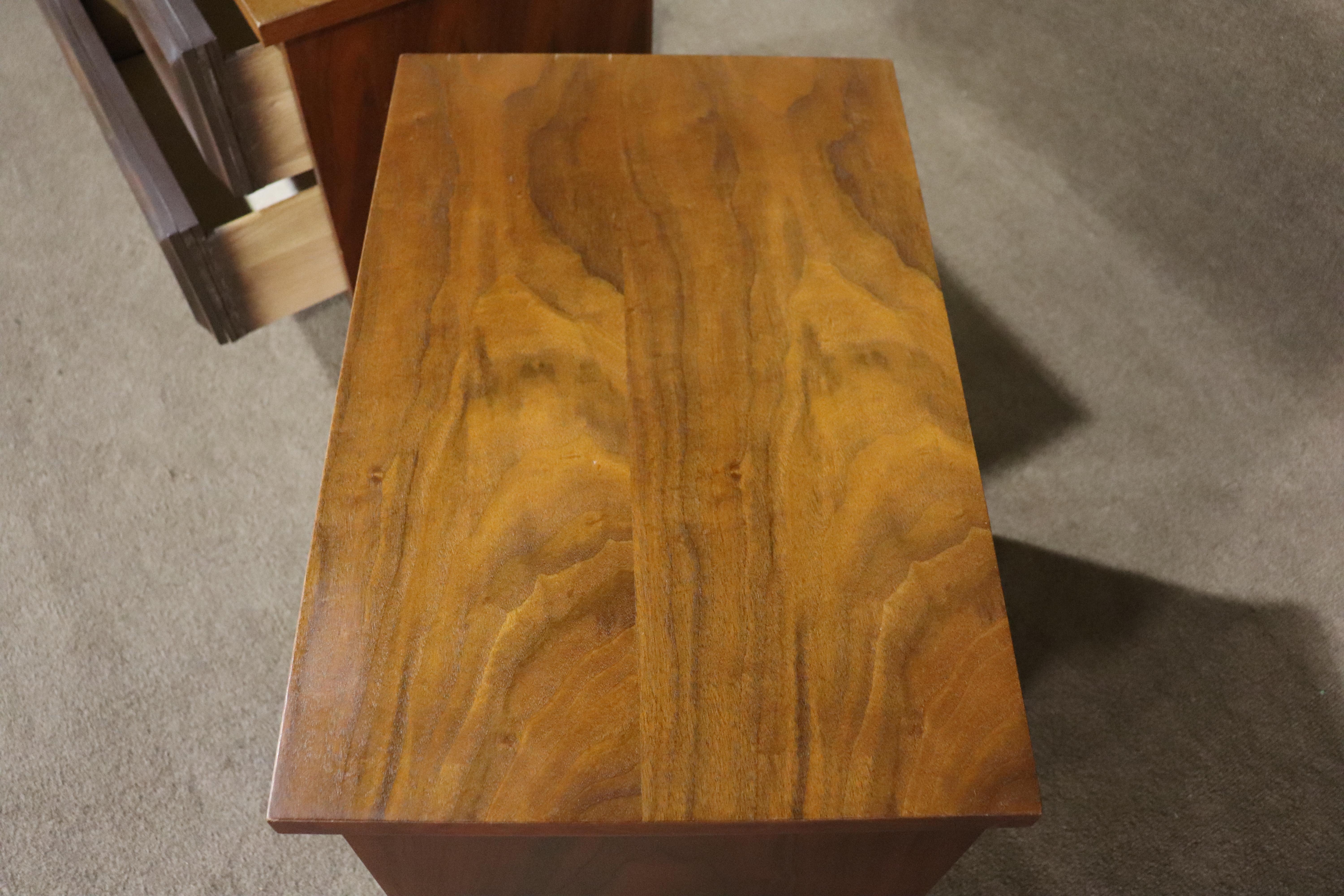 20th Century Mid-Century Walnut End Tables For Sale