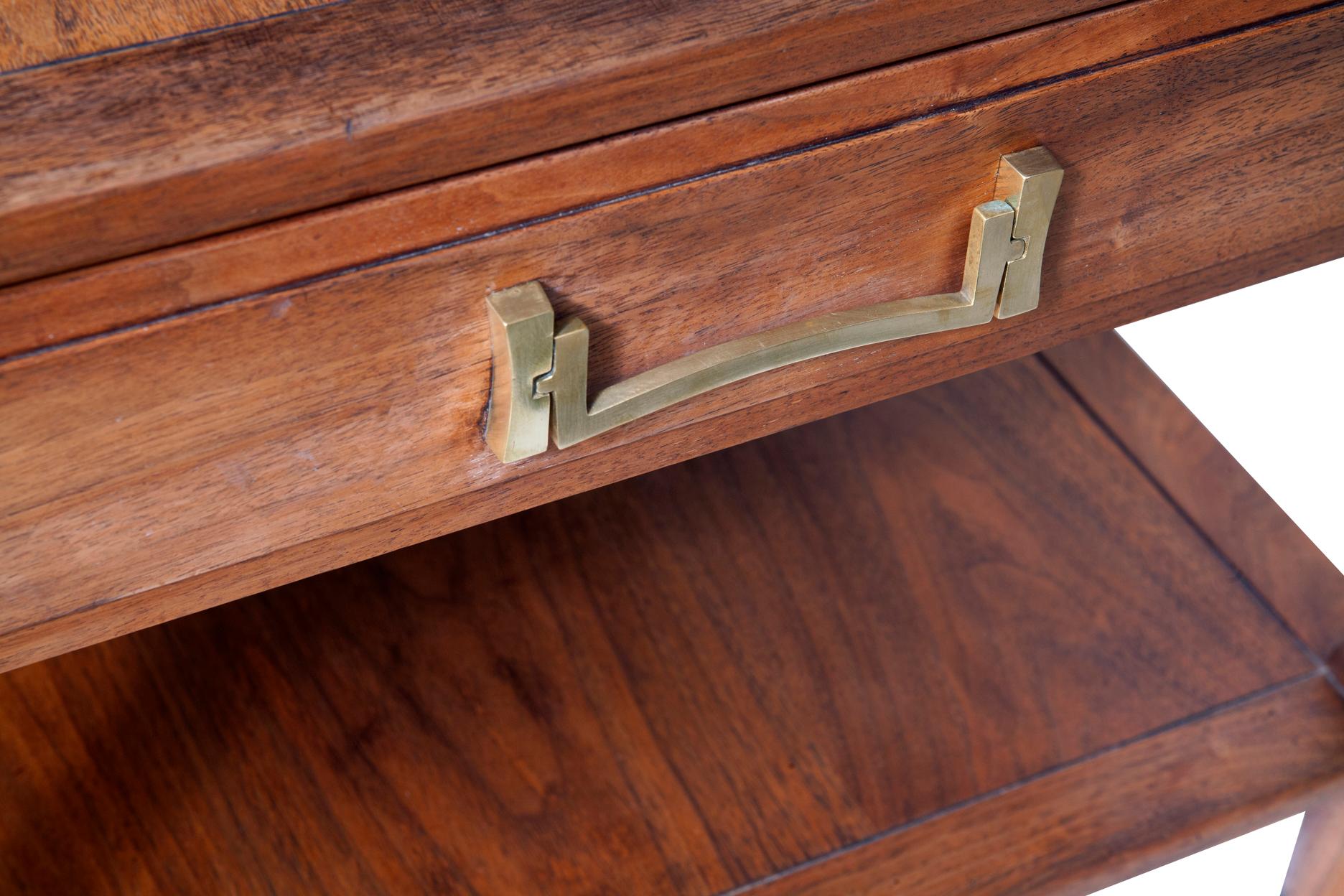 Mid Century Walnut End Tables In Good Condition In Malibu, CA