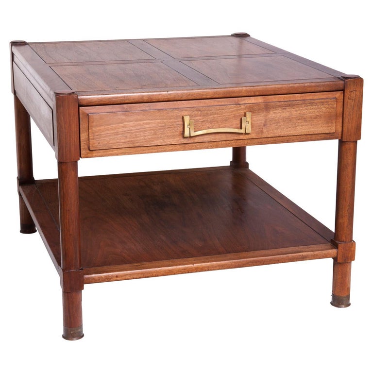 Mid Century Walnut End Tables For Sale at 1stDibs