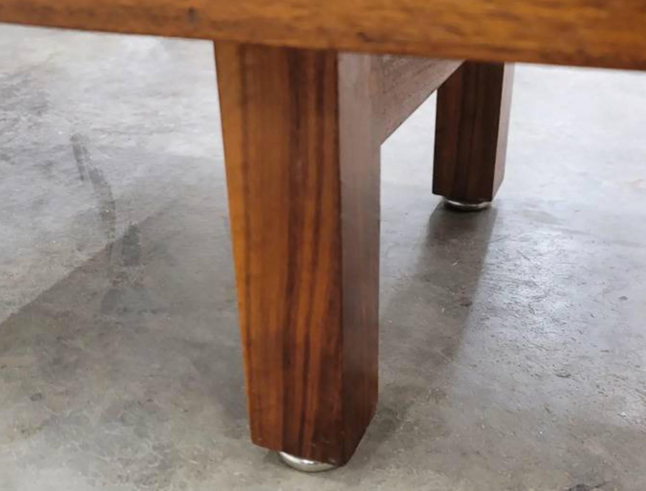 Mid Century Walnut Executive Desk with return In Good Condition In Denver, CO