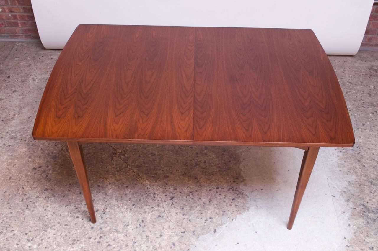 Midcentury Walnut Extension Dining Table by Kipp Stewart for Drexel Declaration 6