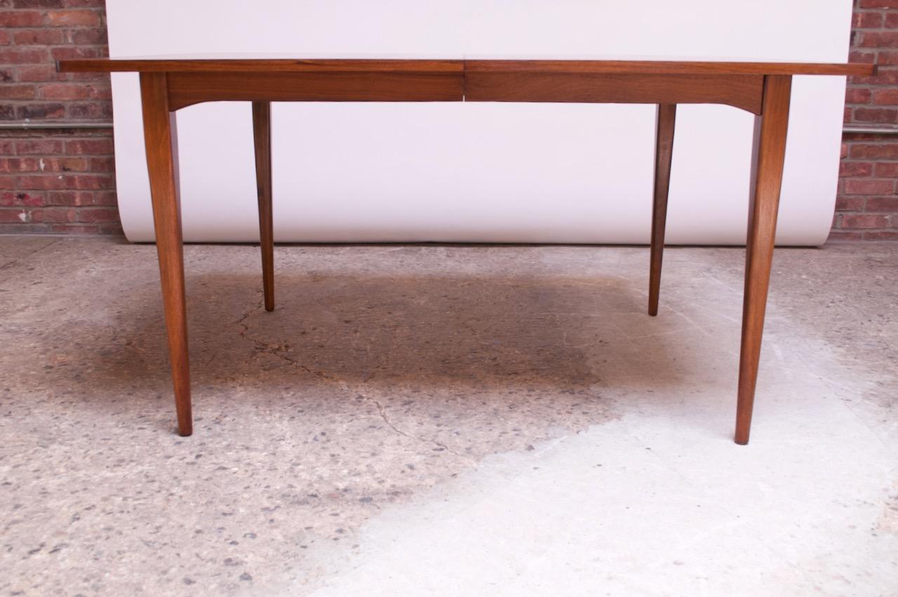 Midcentury Walnut Extension Dining Table by Kipp Stewart for Drexel Declaration 7