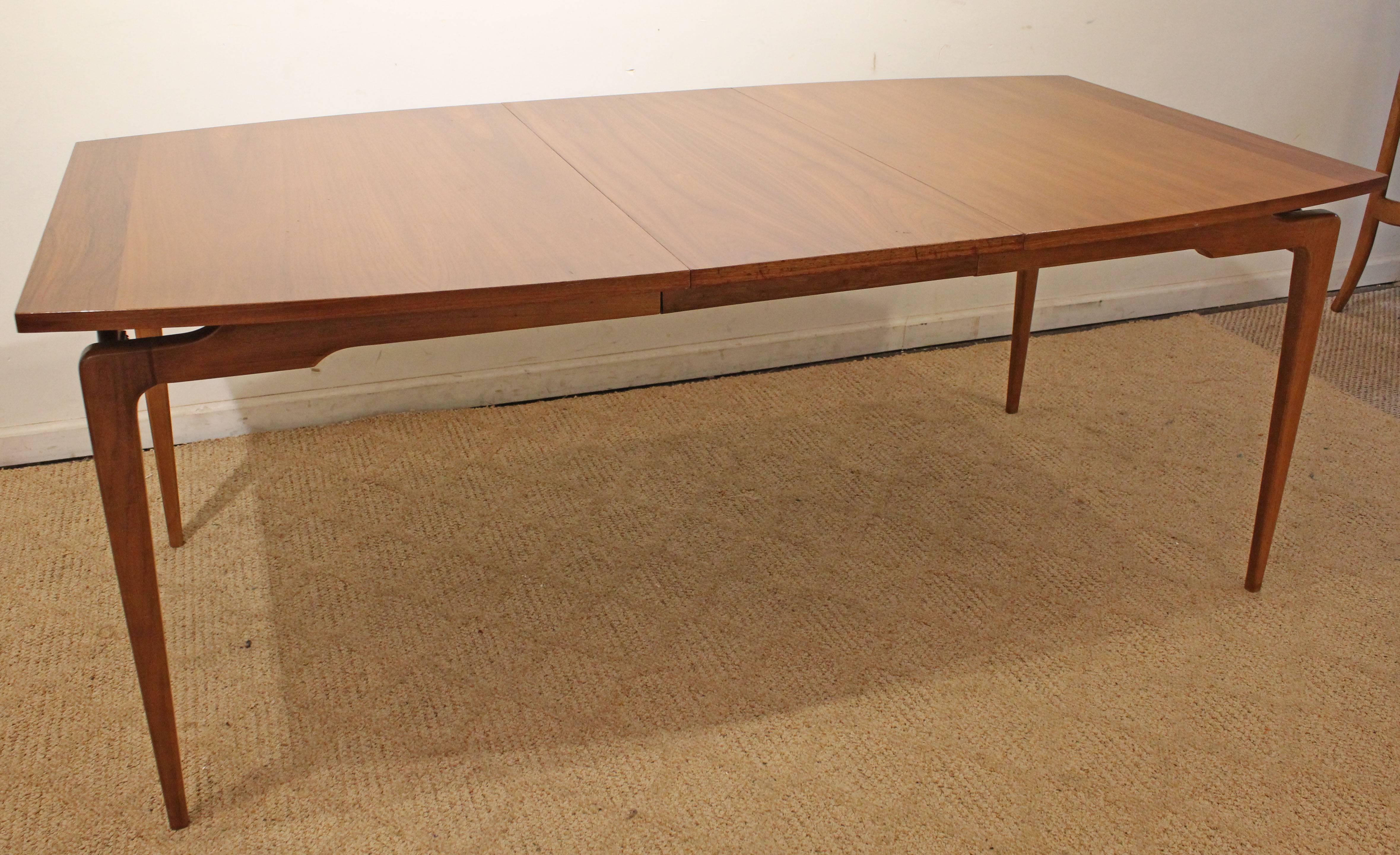 Mid-Century Modern Midcentury Walnut Floating Top Sculptura Dining Table