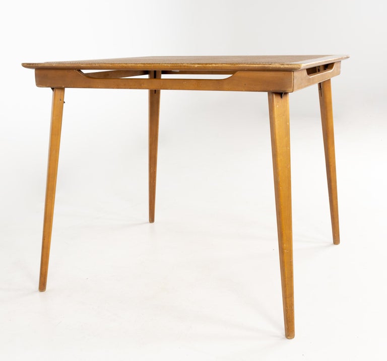 Mid-Century Modern Mid Century Walnut Folding Dining Table For Sale