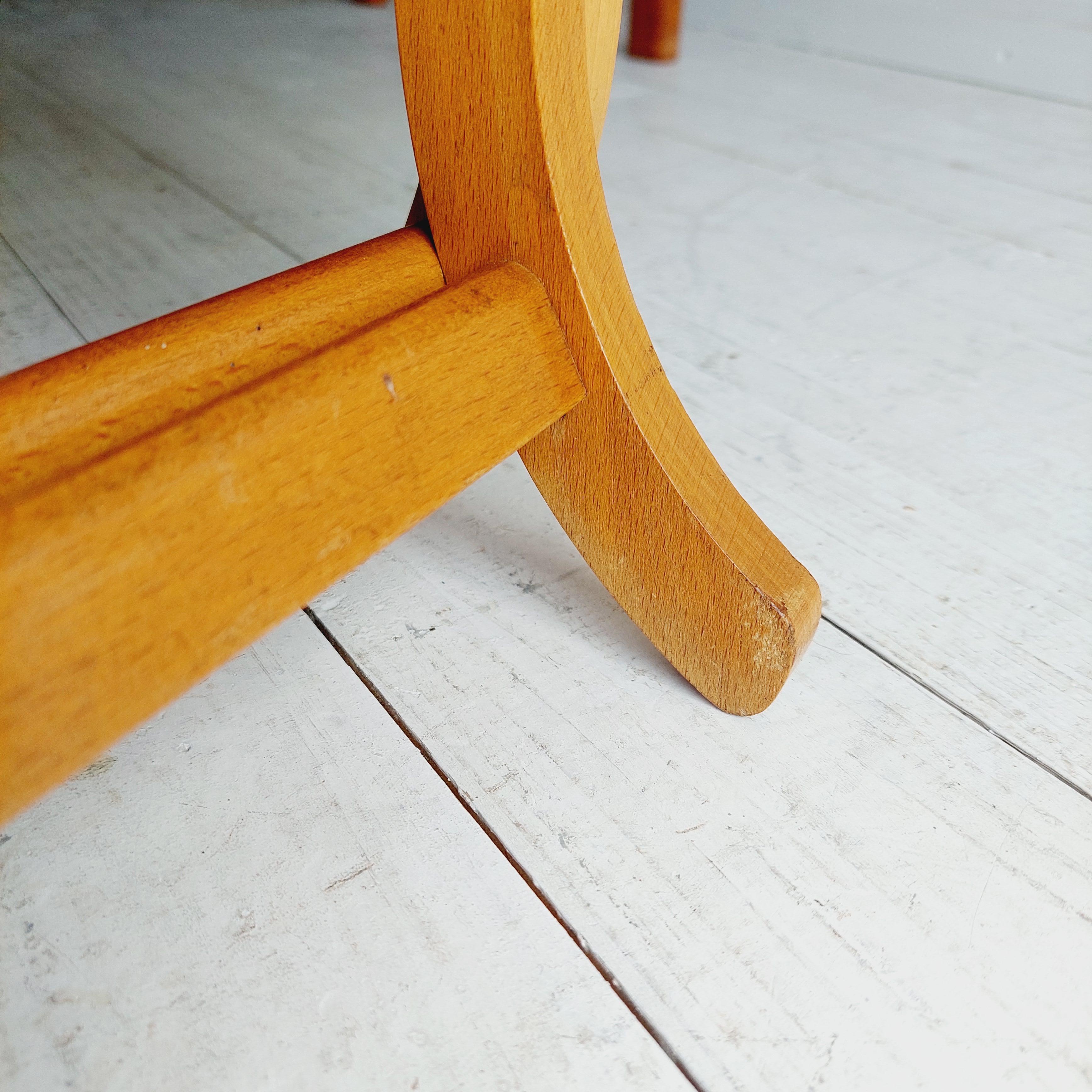 Mid Century Walnut Folding Occasional Side Table By Meredew, 60s For Sale 10