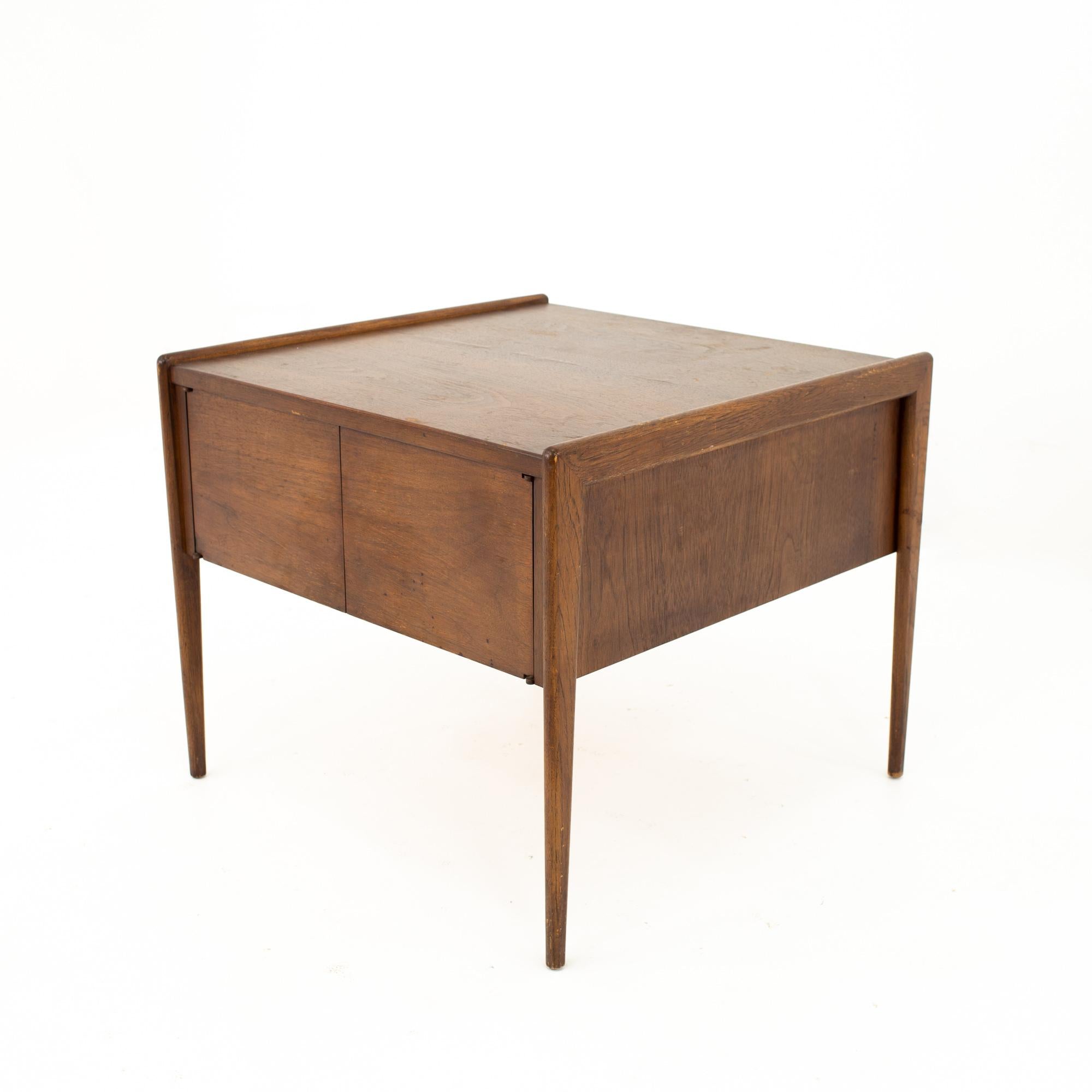 Mid-Century Modern Mid Century Walnut Foyer Entry Console For Sale