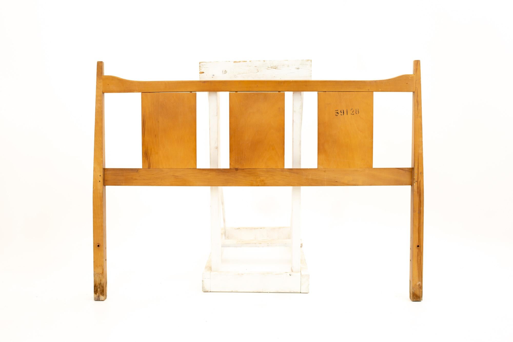 Mid Century Walnut Full Headboard For Sale at 1stDibs