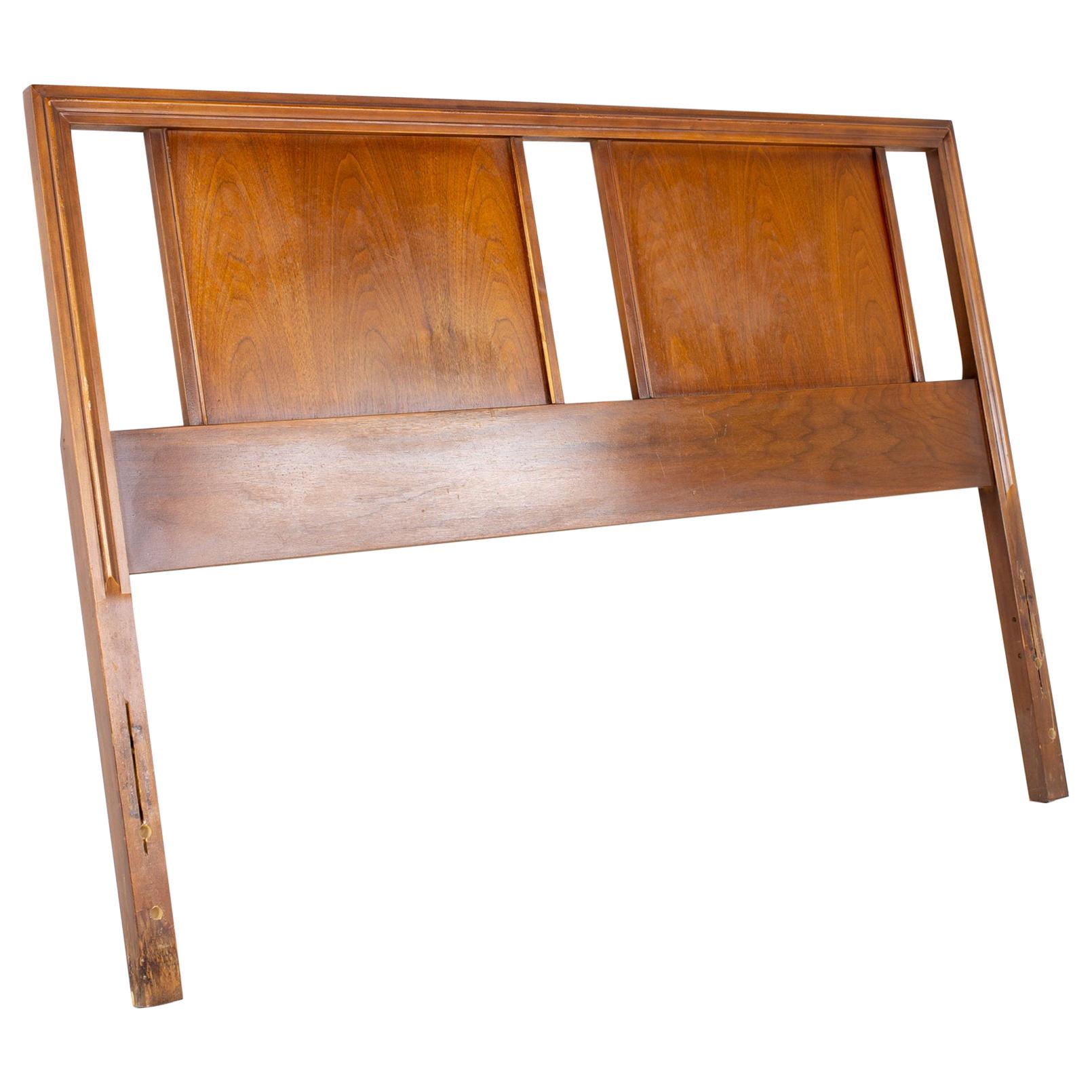 MidCentury Rattan Bed Frame with Full or Double Headboard at 1stDibs