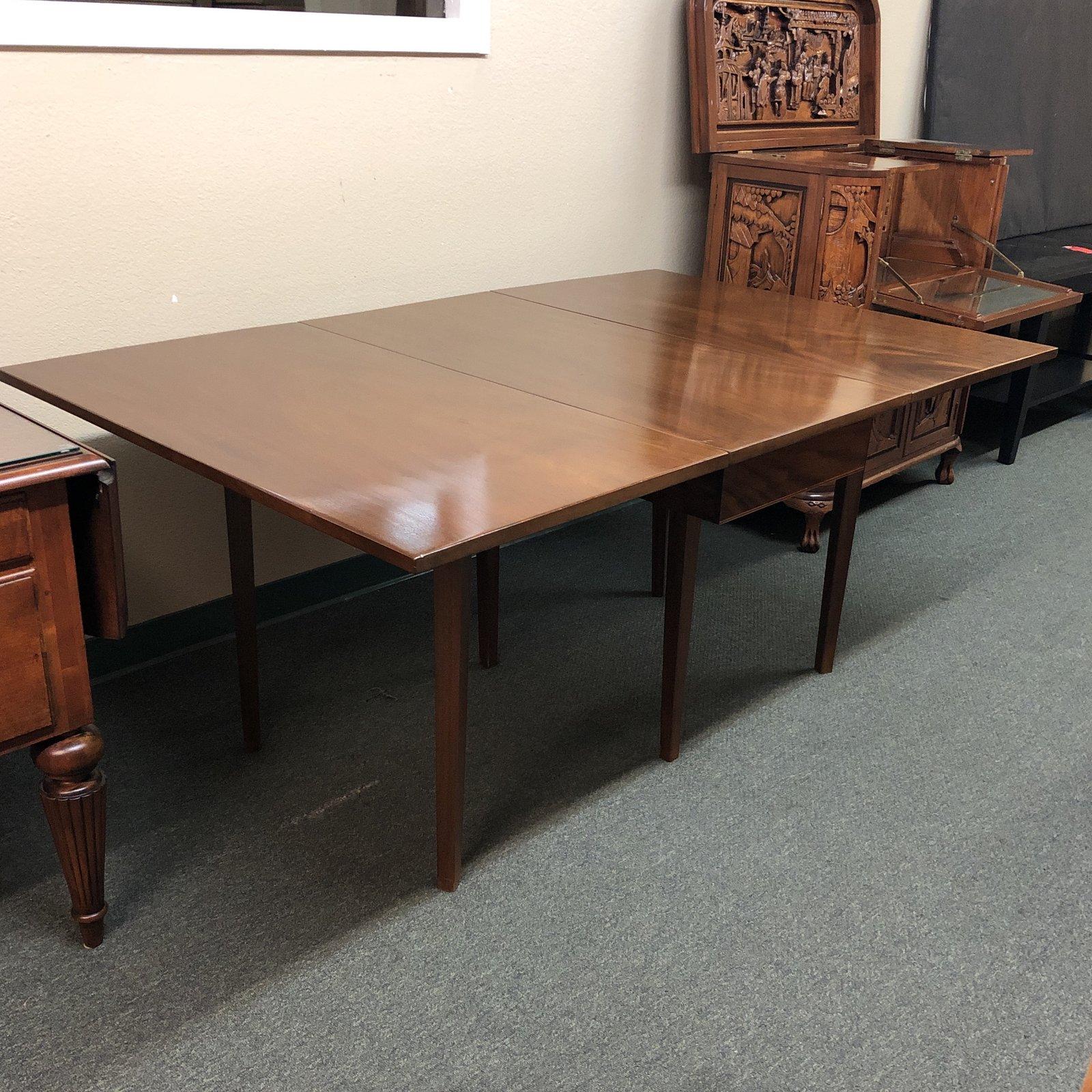 Midcentury Walnut Gate Leg Dining Table and Console For Sale 3