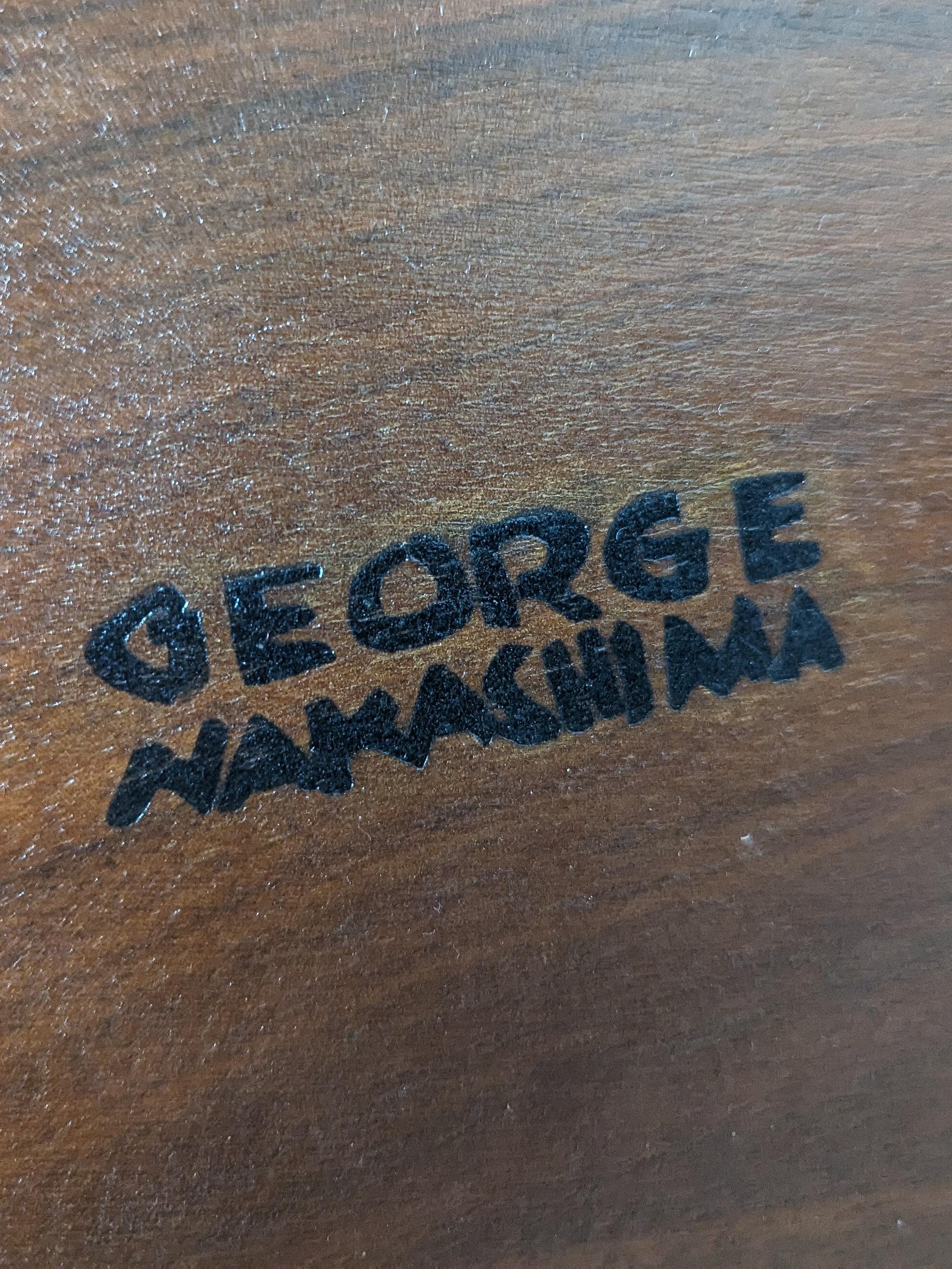 Mid Century Walnut George Nakashima Sundra Tiered Side Table for Widdicomb For Sale 5