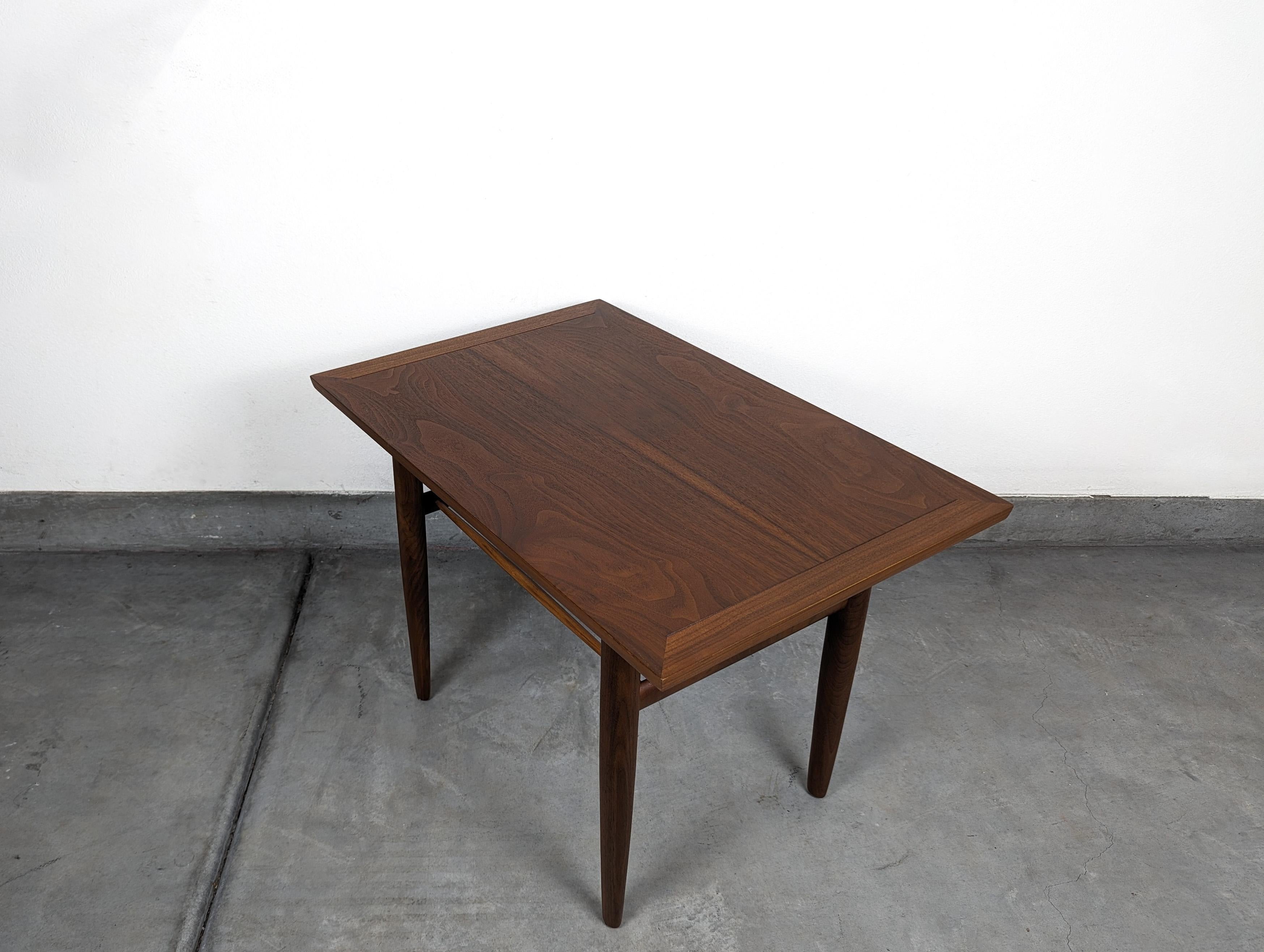 Mid-Century Modern Mid Century Walnut George Nakashima Sundra Tiered Side Table for Widdicomb For Sale