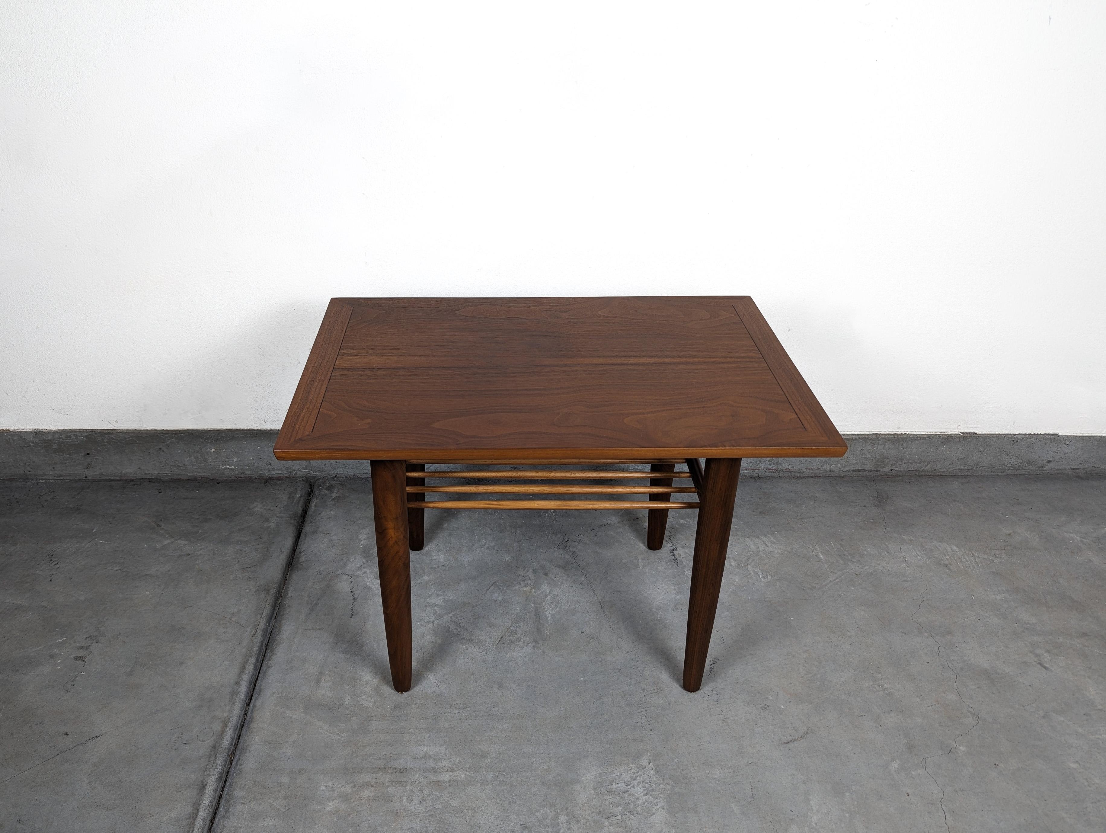 American Mid Century Walnut George Nakashima Sundra Tiered Side Table for Widdicomb For Sale