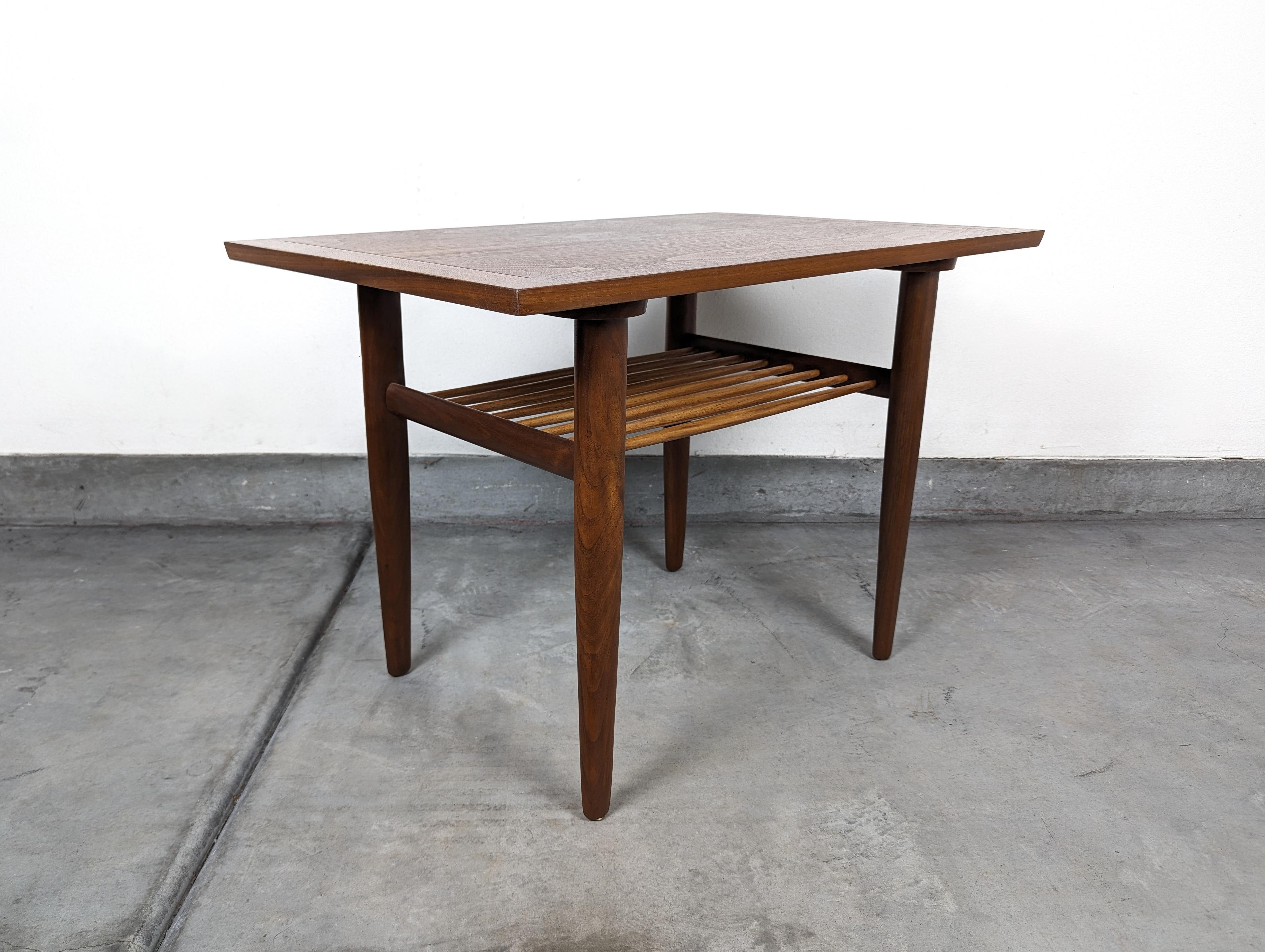 Mid-20th Century Mid Century Walnut George Nakashima Sundra Tiered Side Table for Widdicomb For Sale