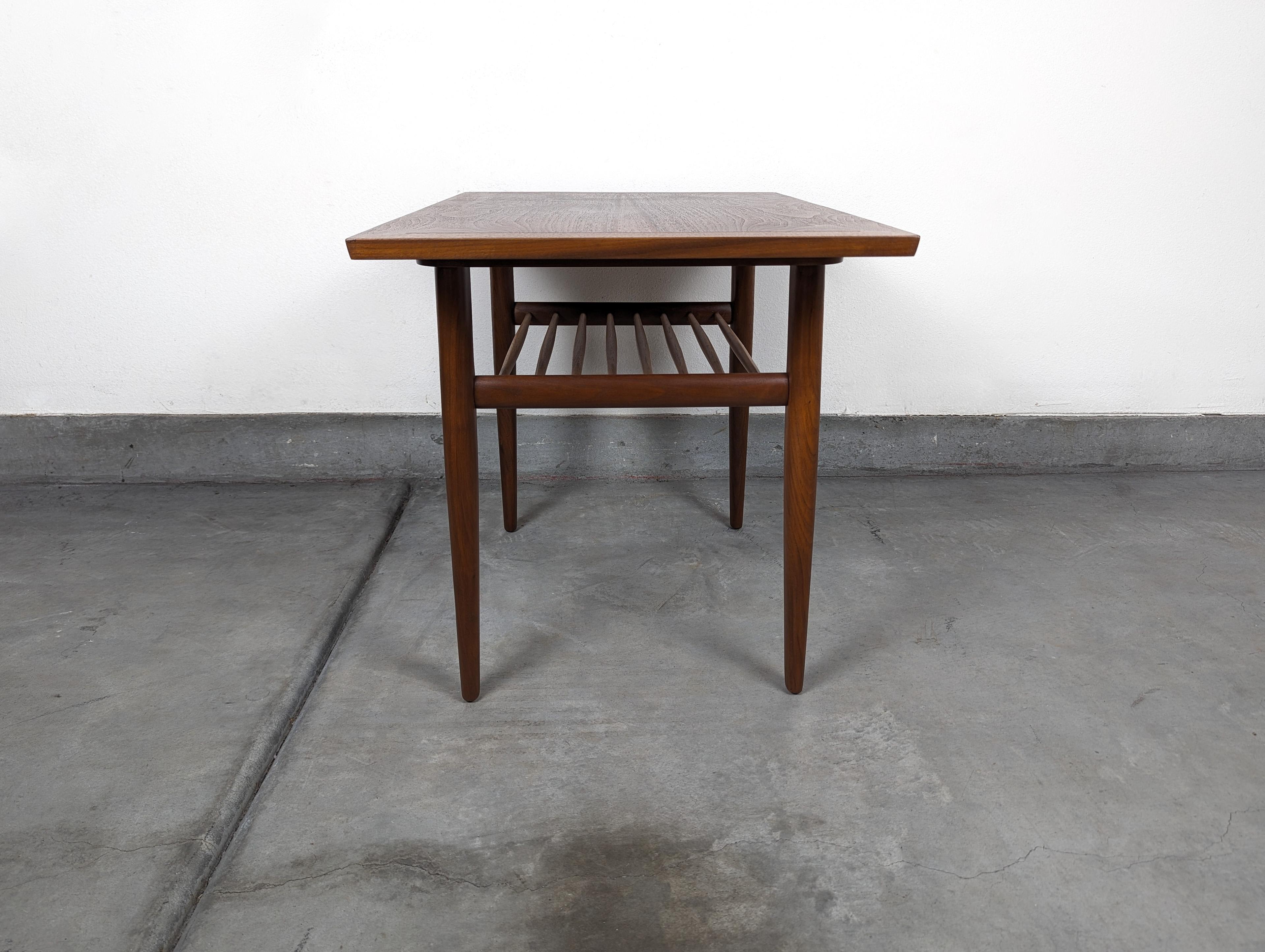 Oak Mid Century Walnut George Nakashima Sundra Tiered Side Table for Widdicomb For Sale