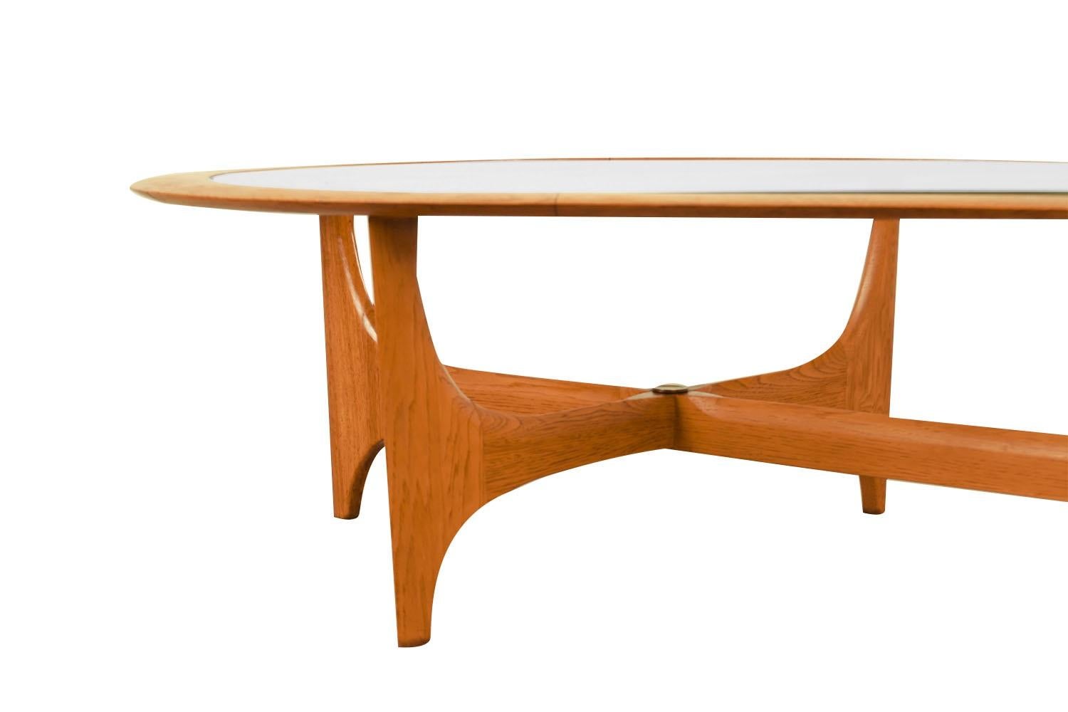 Mid-Century Modern Grande table basse en forme de rein de style Adrian Pearsall, mi-siècle  en vente