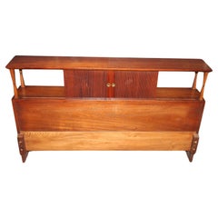 Mid Century Walnut Headboard by the R-Way Furniture Company