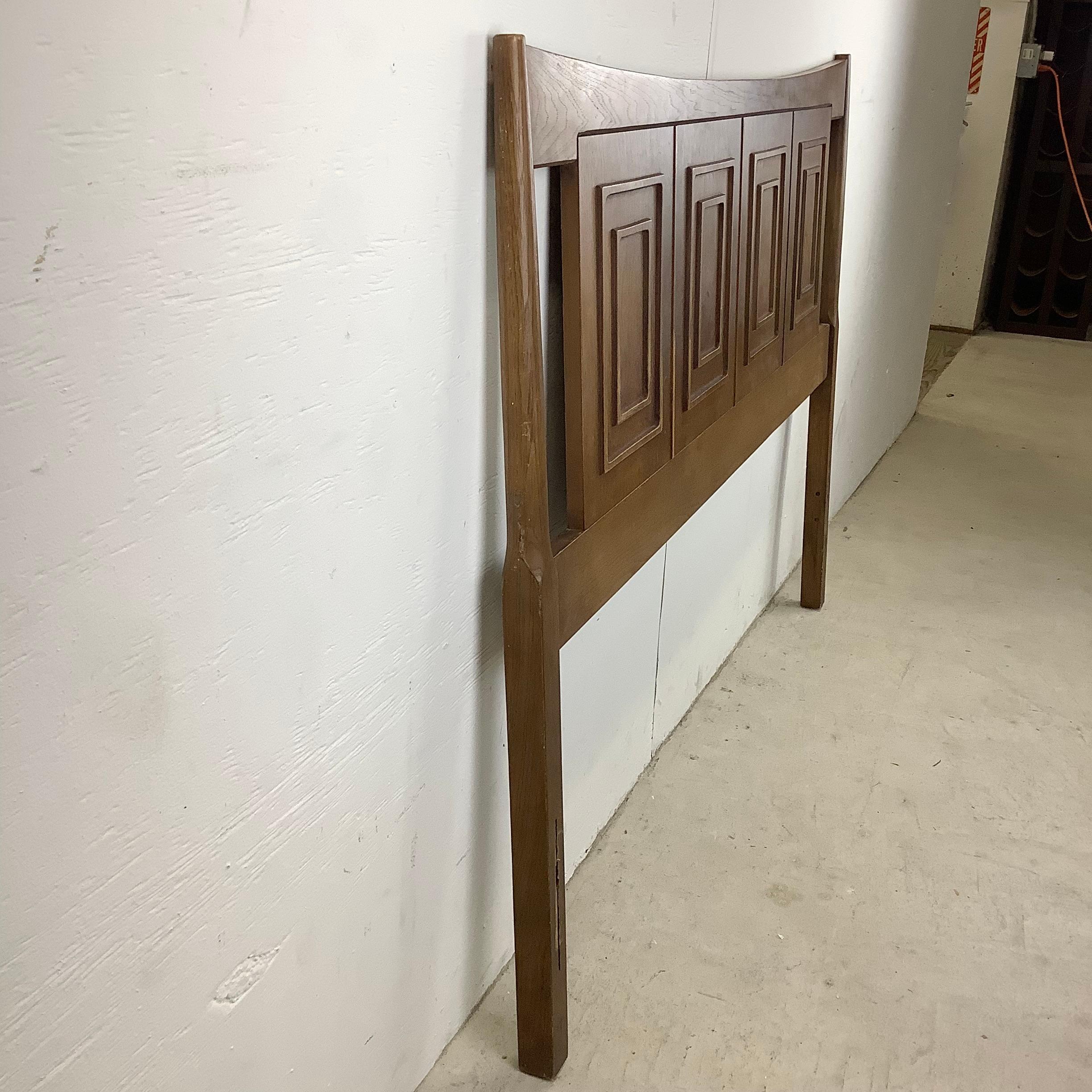 Mid-Century Walnut Headboard- Full or Queen 3