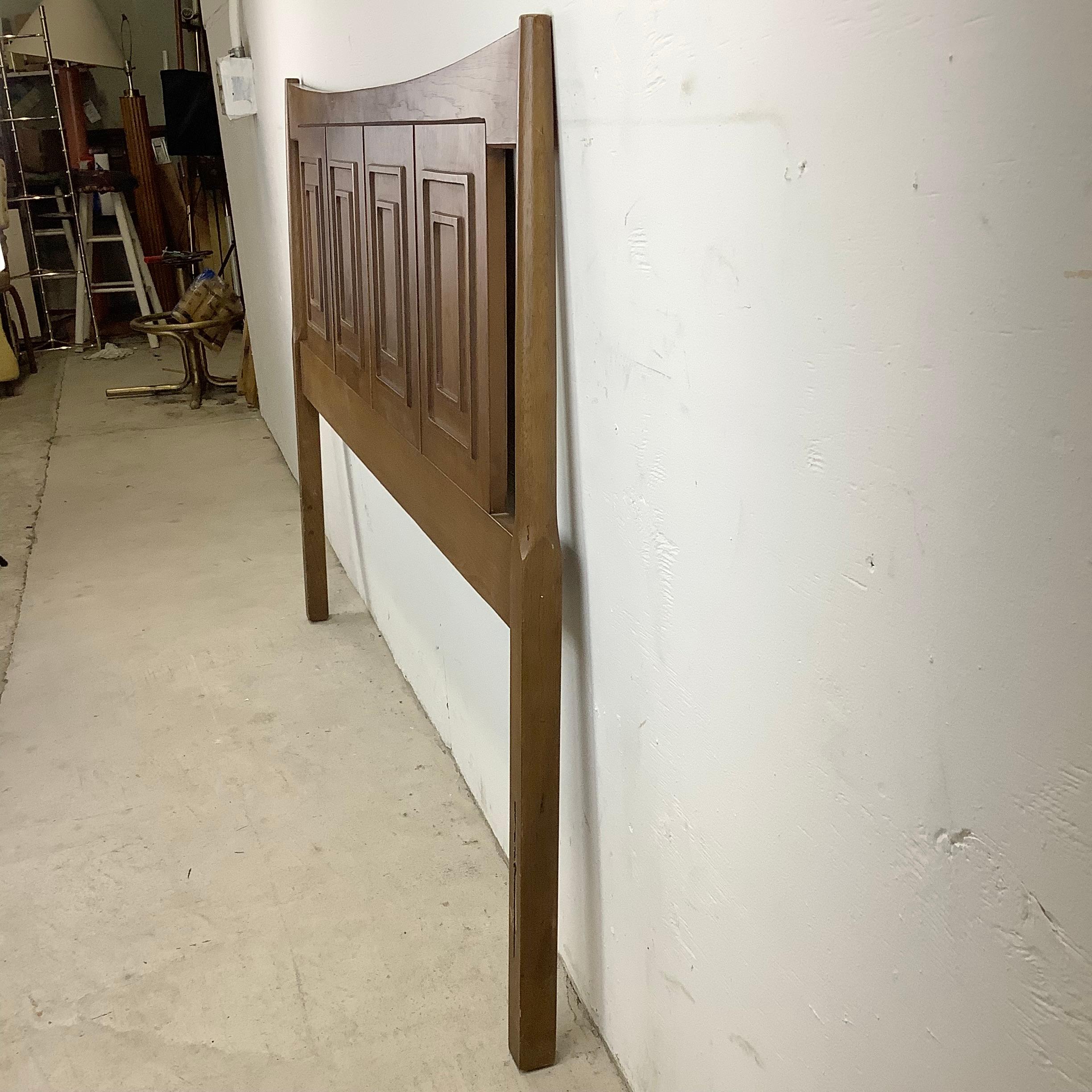 Mid-Century Walnut Headboard- Full or Queen 4