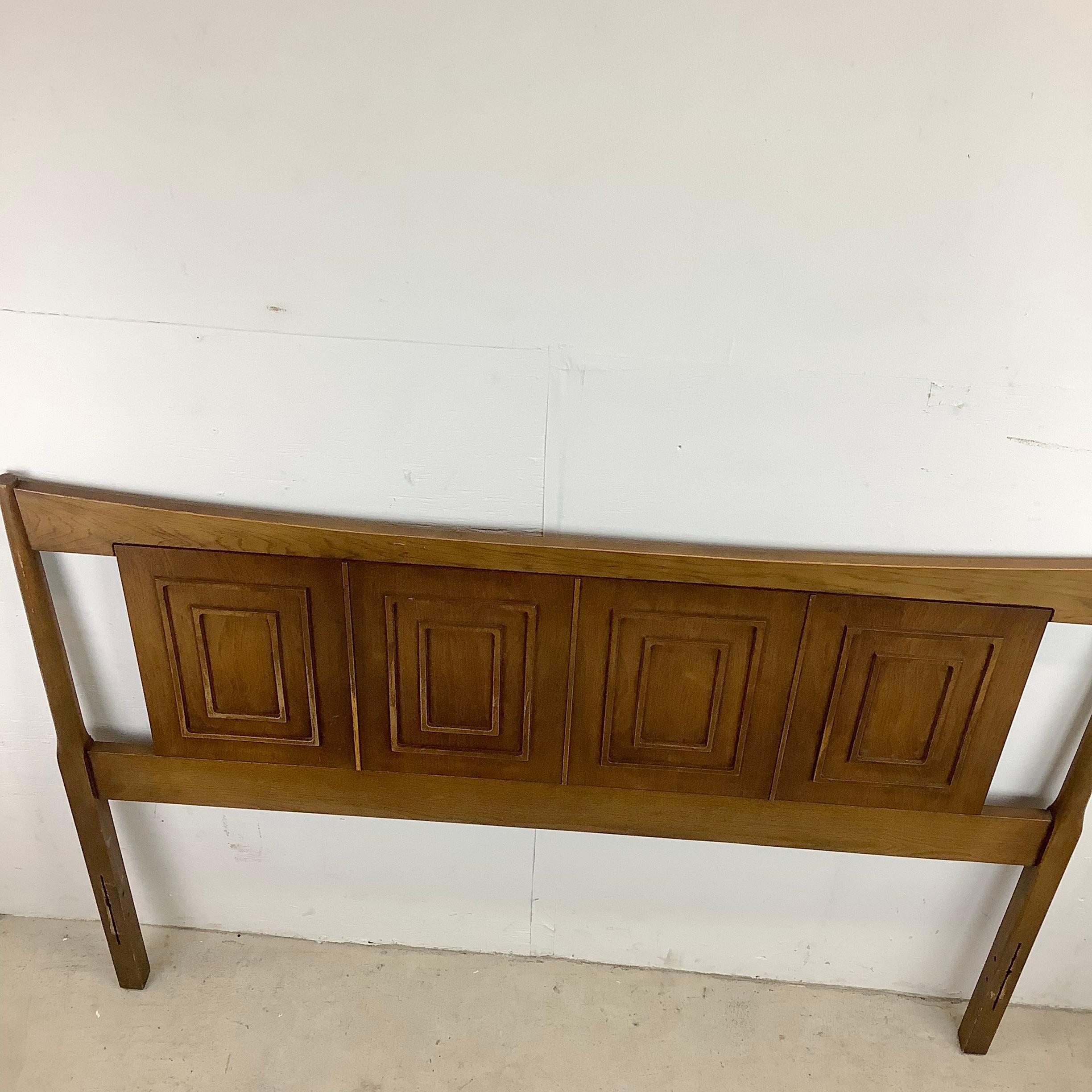 Mid-Century Walnut Headboard- Full or Queen 7