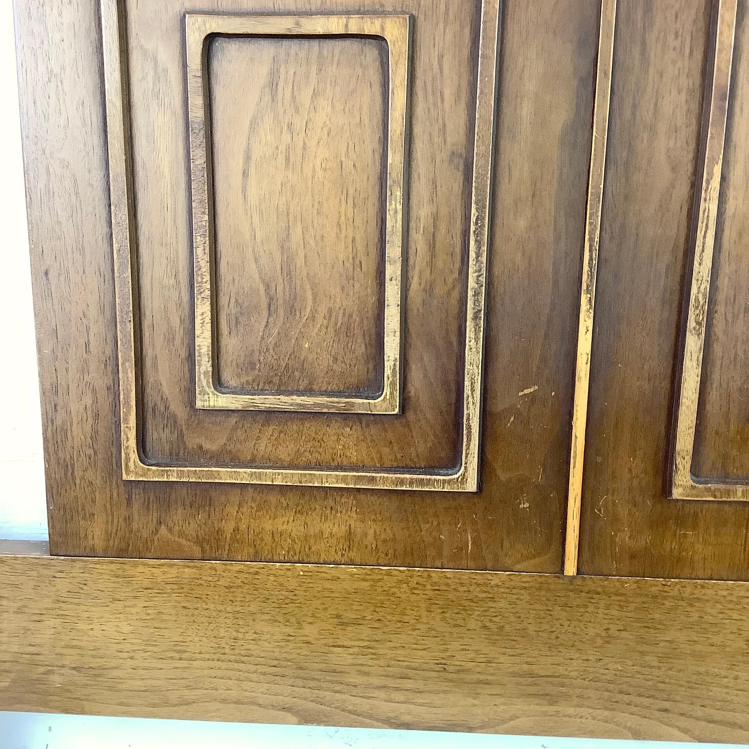 Mid-Century Walnut Headboard- Full or Queen 8