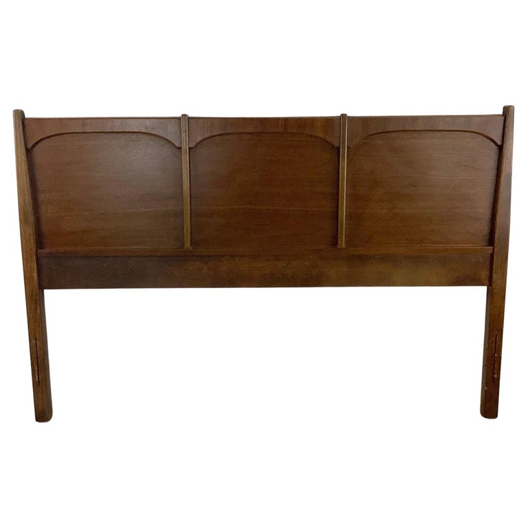 MidCentury Walnut Headboard Full Size For Sale at 1stDibs