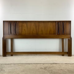 Mid-Century Walnut Headboard- King Size