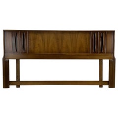 Mid-Century Walnut Headboard- King Size