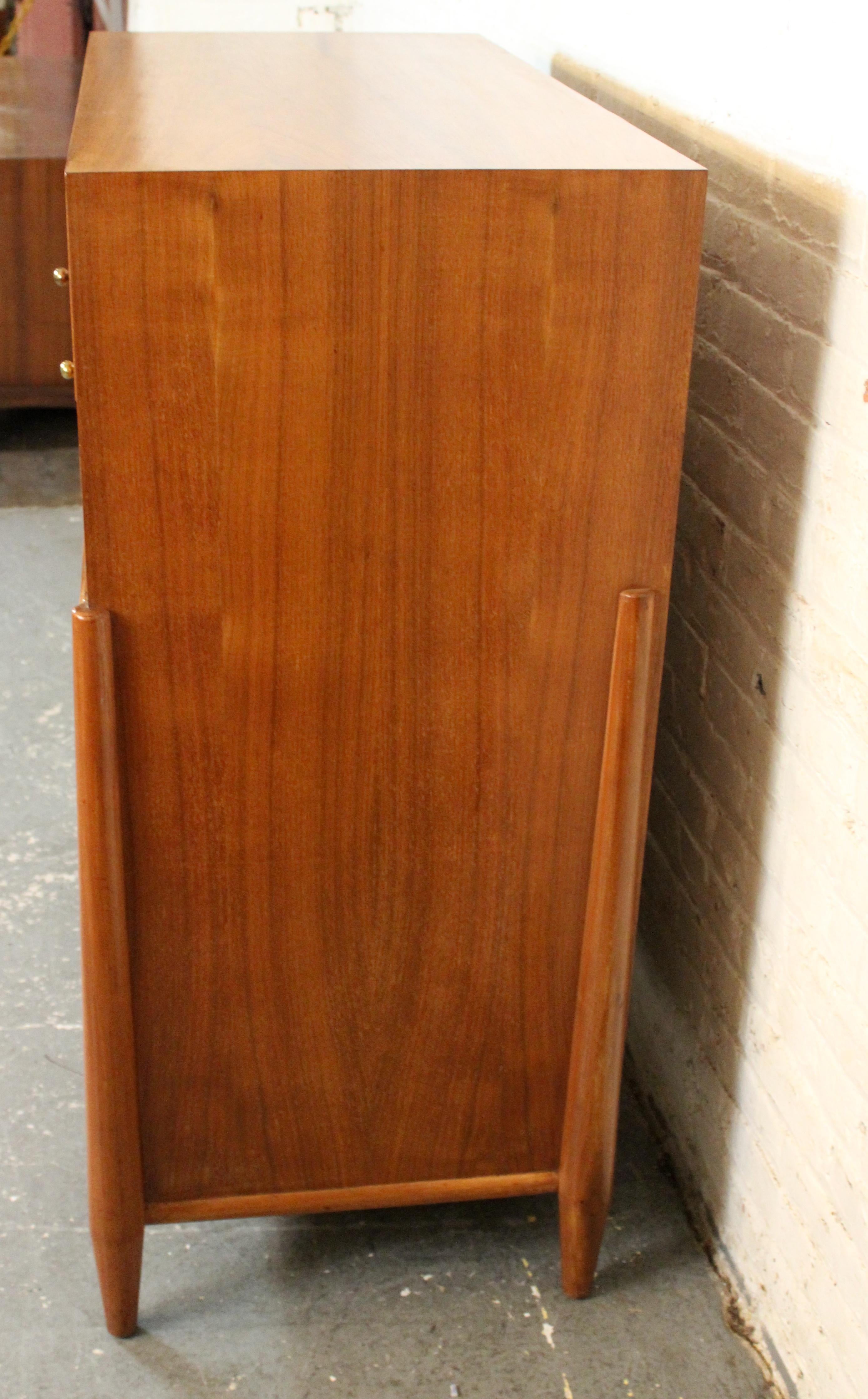 Turned Mid-Century Walnut Highboy by Modernage Furniture