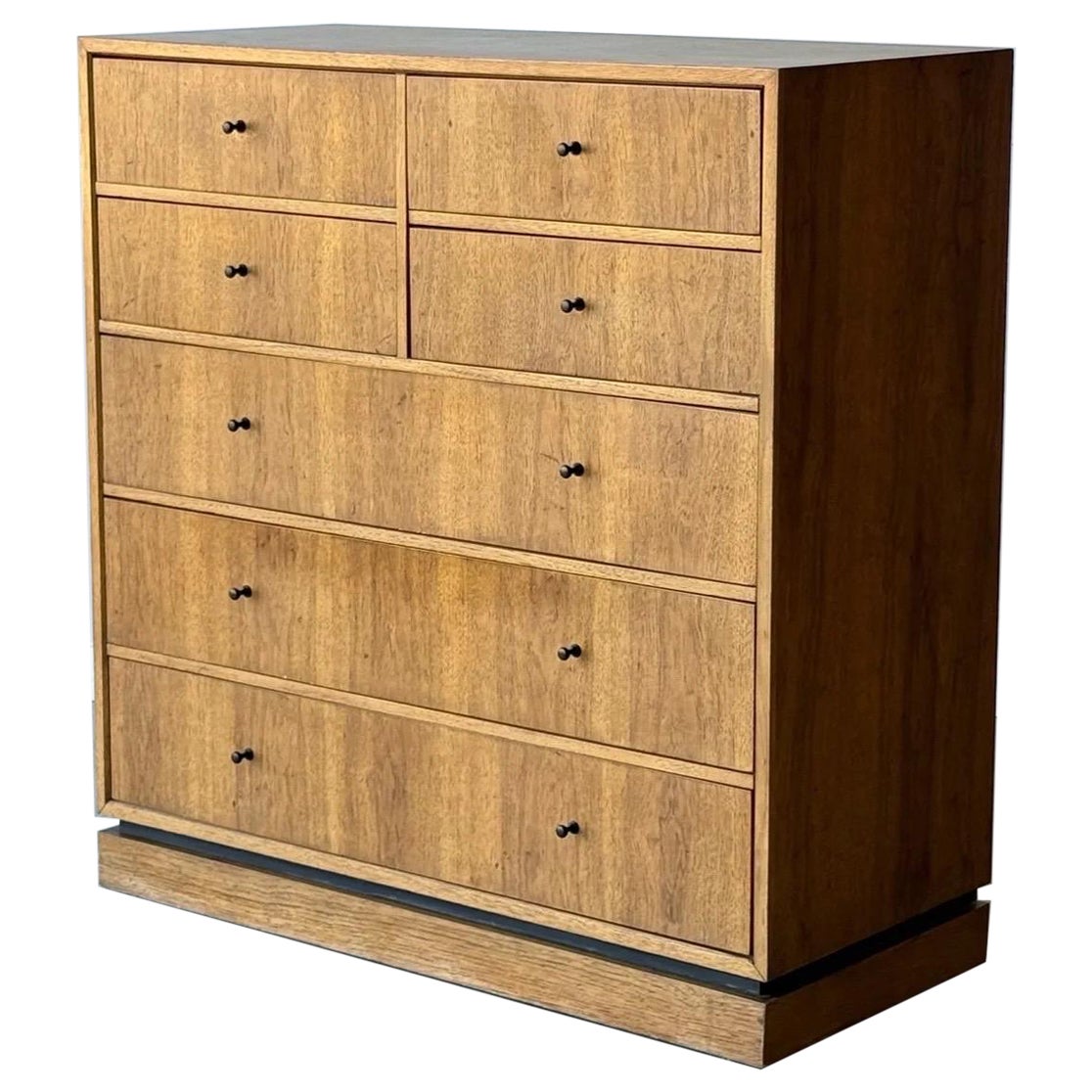 Mid-Century Walnut Highboy Dresser by Drexel, Circa 1970s
