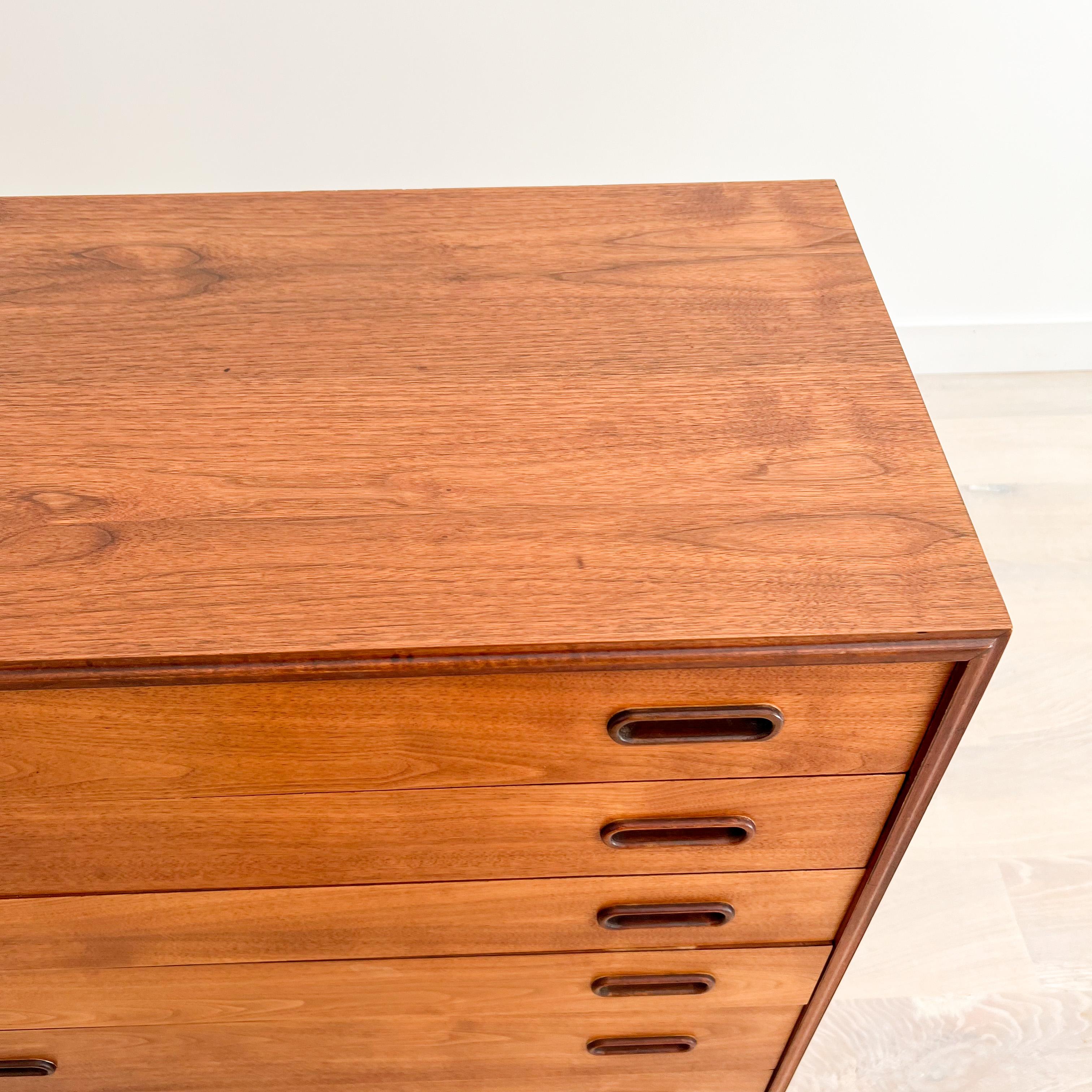 Mid-20th Century Mid Century Walnut Highboy Dresser by Jack Cartwright for Founders