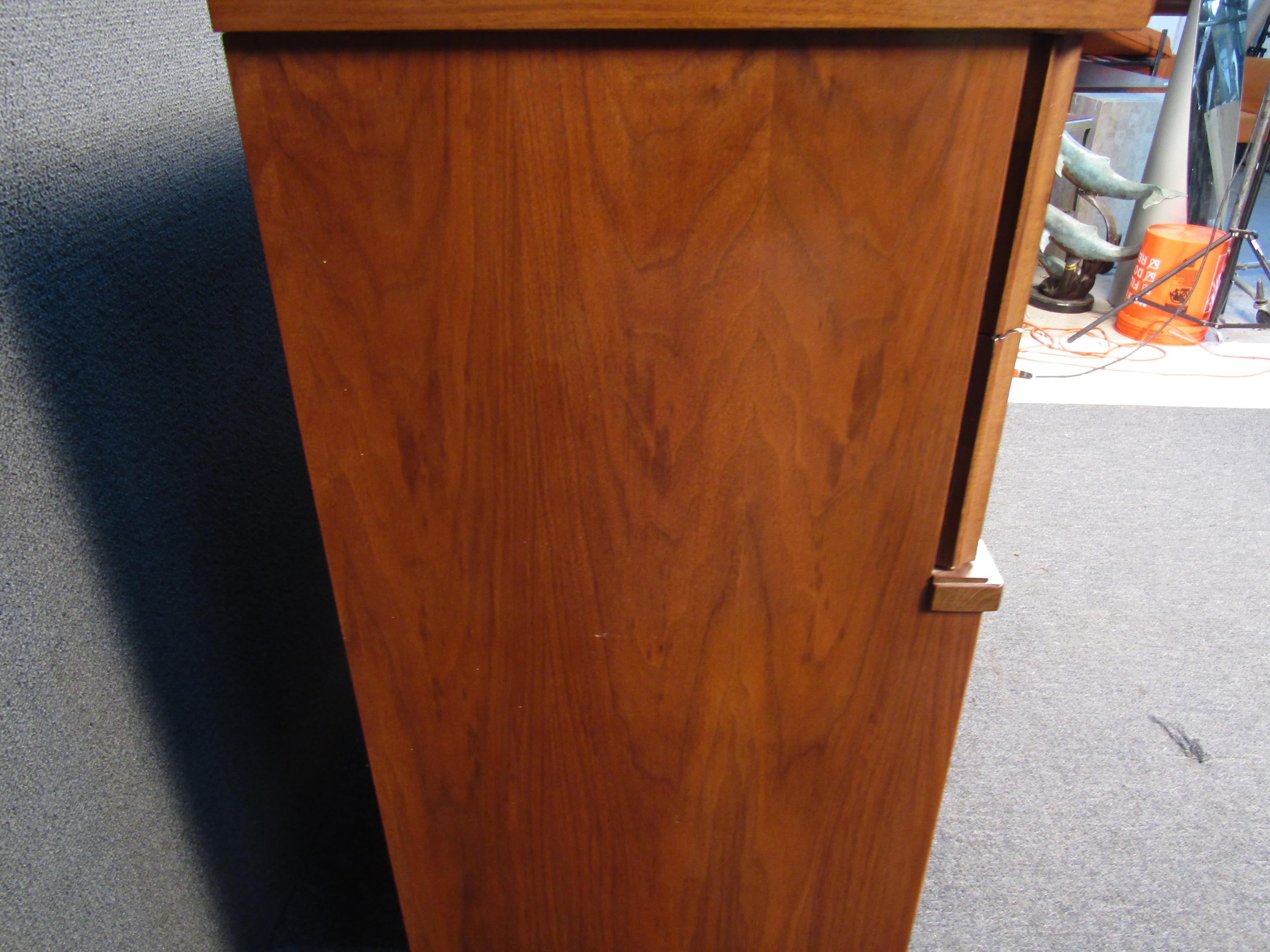 Mid-20th Century Mid-Century Walnut Highboy Dresser