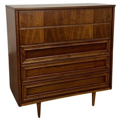 Used Mid-Century Walnut Highboy Dresser