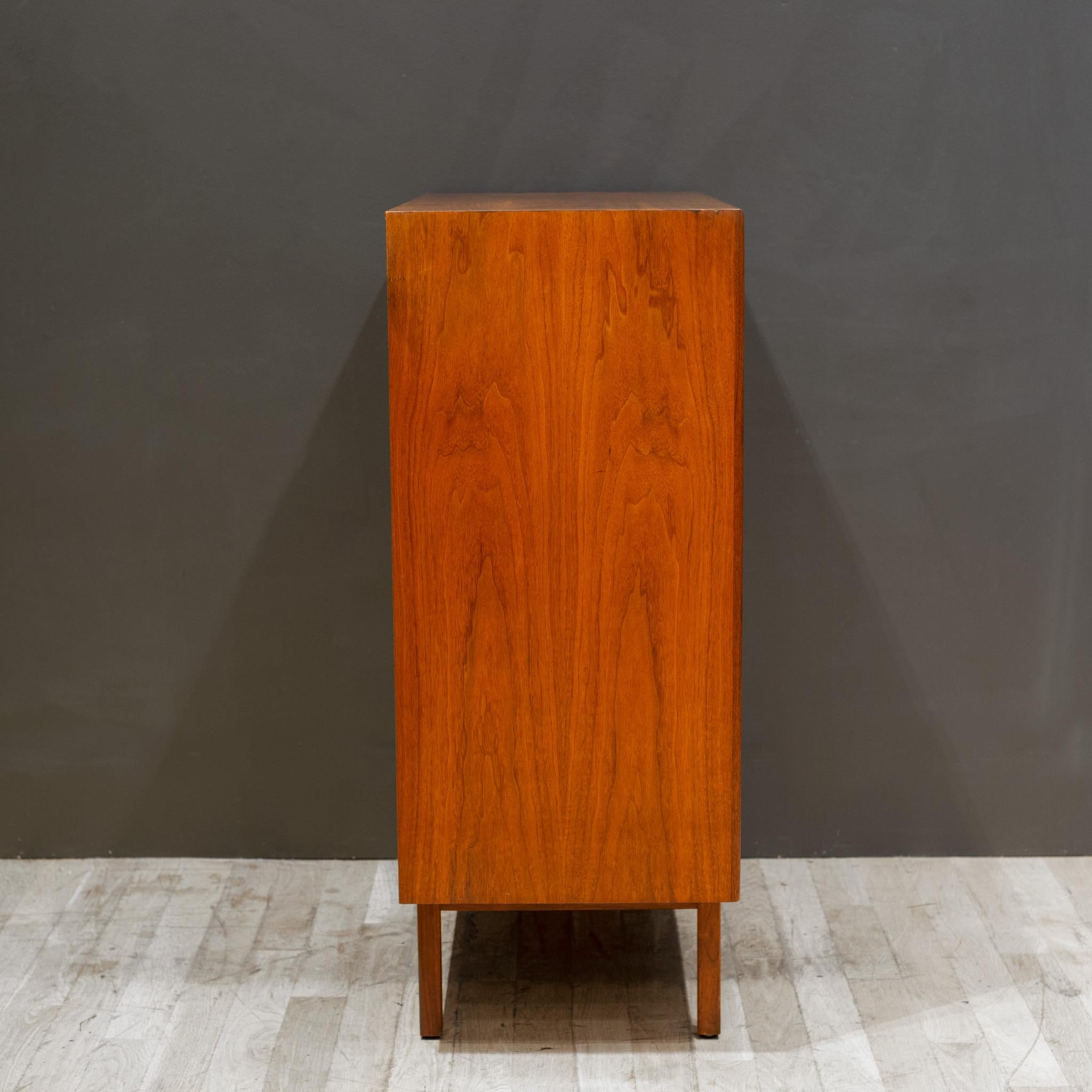 American Mid-century Walnut Jack Cartwright for Founders Tall Dresser c.1960 For Sale