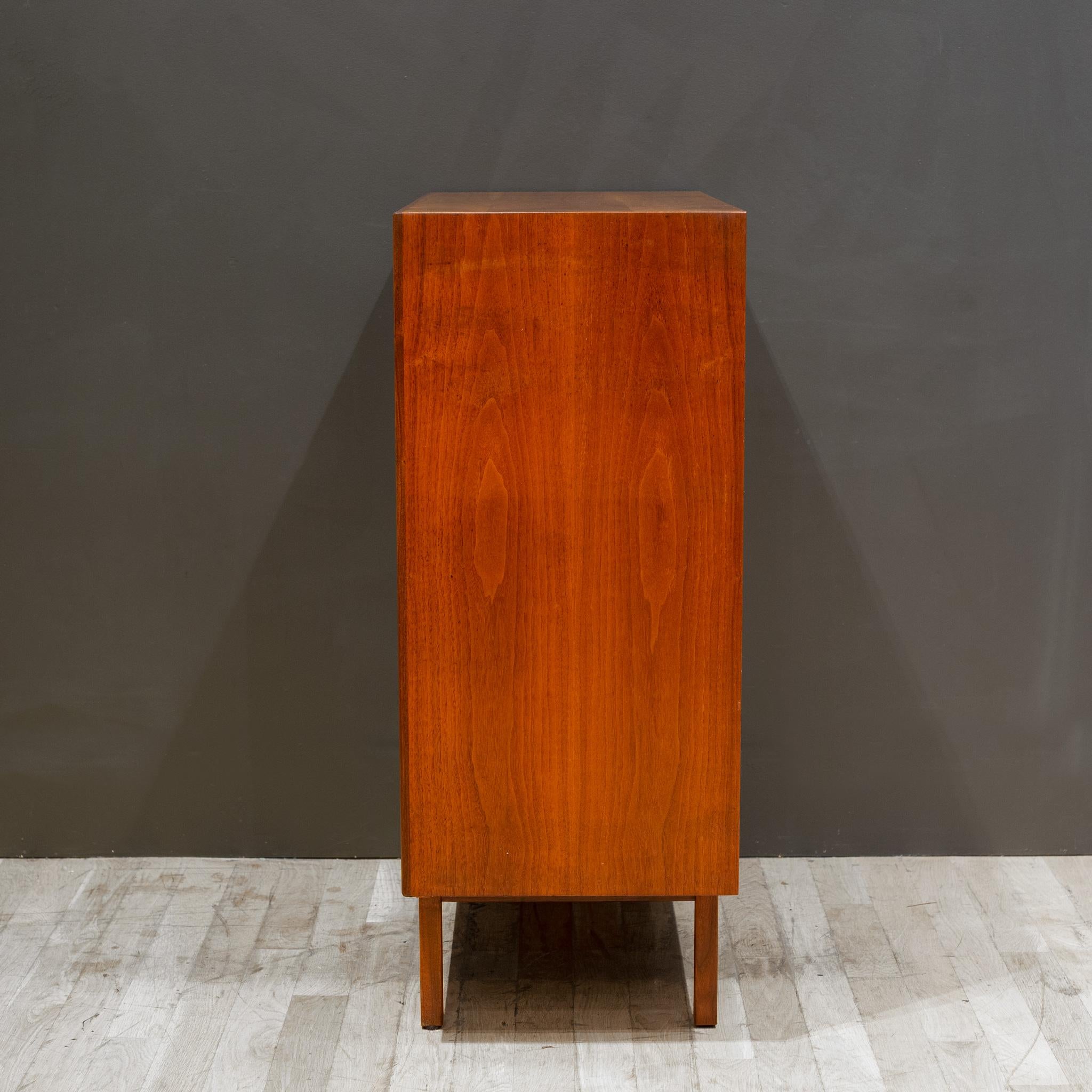 Mid-century Walnut Jack Cartwright for Founders Tall Dresser c.1960 In Good Condition In San Francisco, CA
