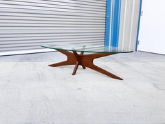 Mid Century Walnut Jacks Coffee Table by Adrian Pearsall for Craft Associates