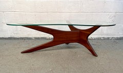 Mid-Century Walnut 'Jacks' Coffee Table by Adrian Pearsall