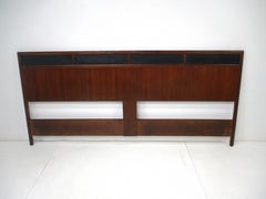 Mid Century Walnut King Headboard by Jack Cartwright for Founders