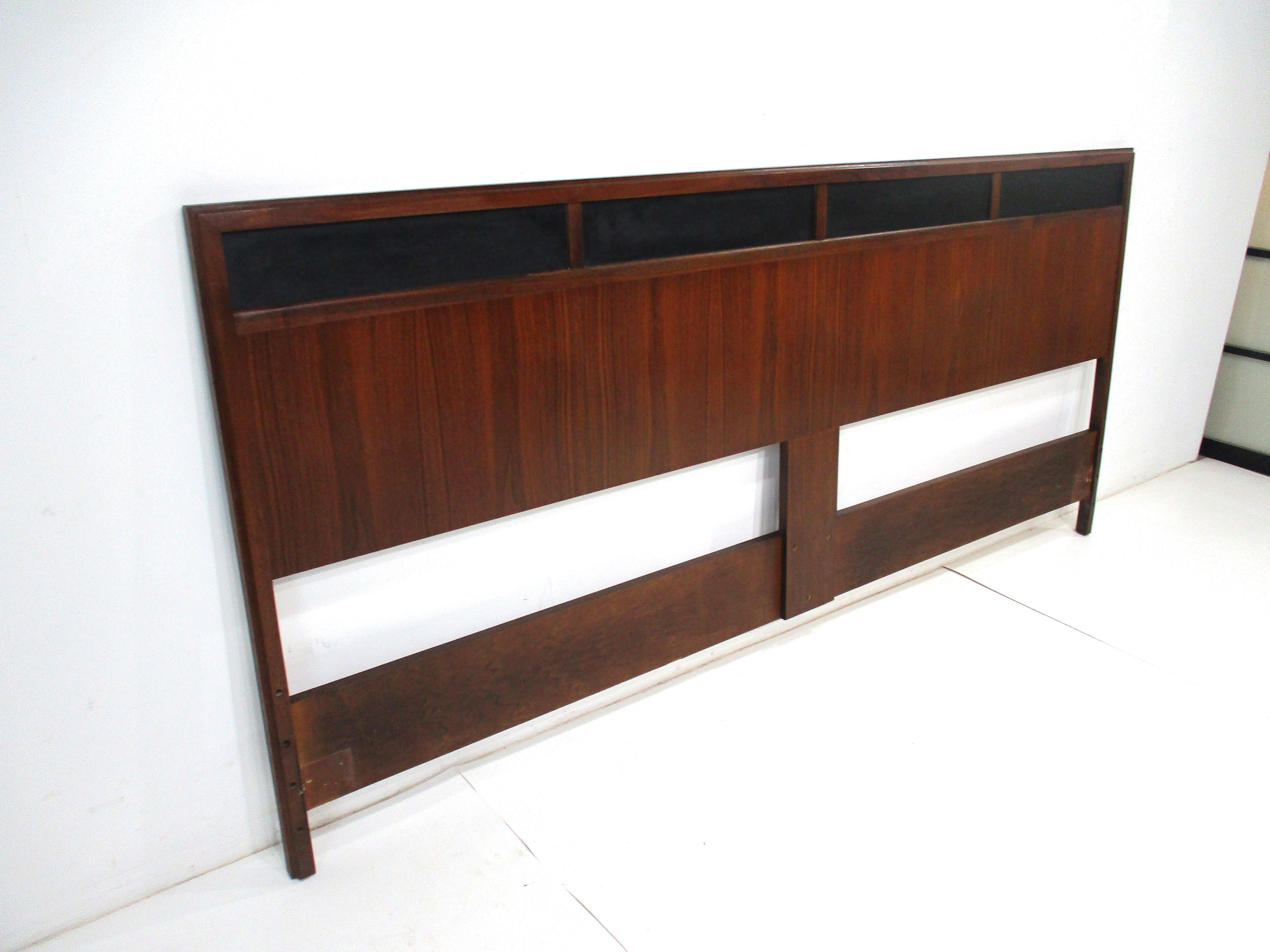 Mid Century Walnut King Headboard by Jack Cartwright for Founders 3