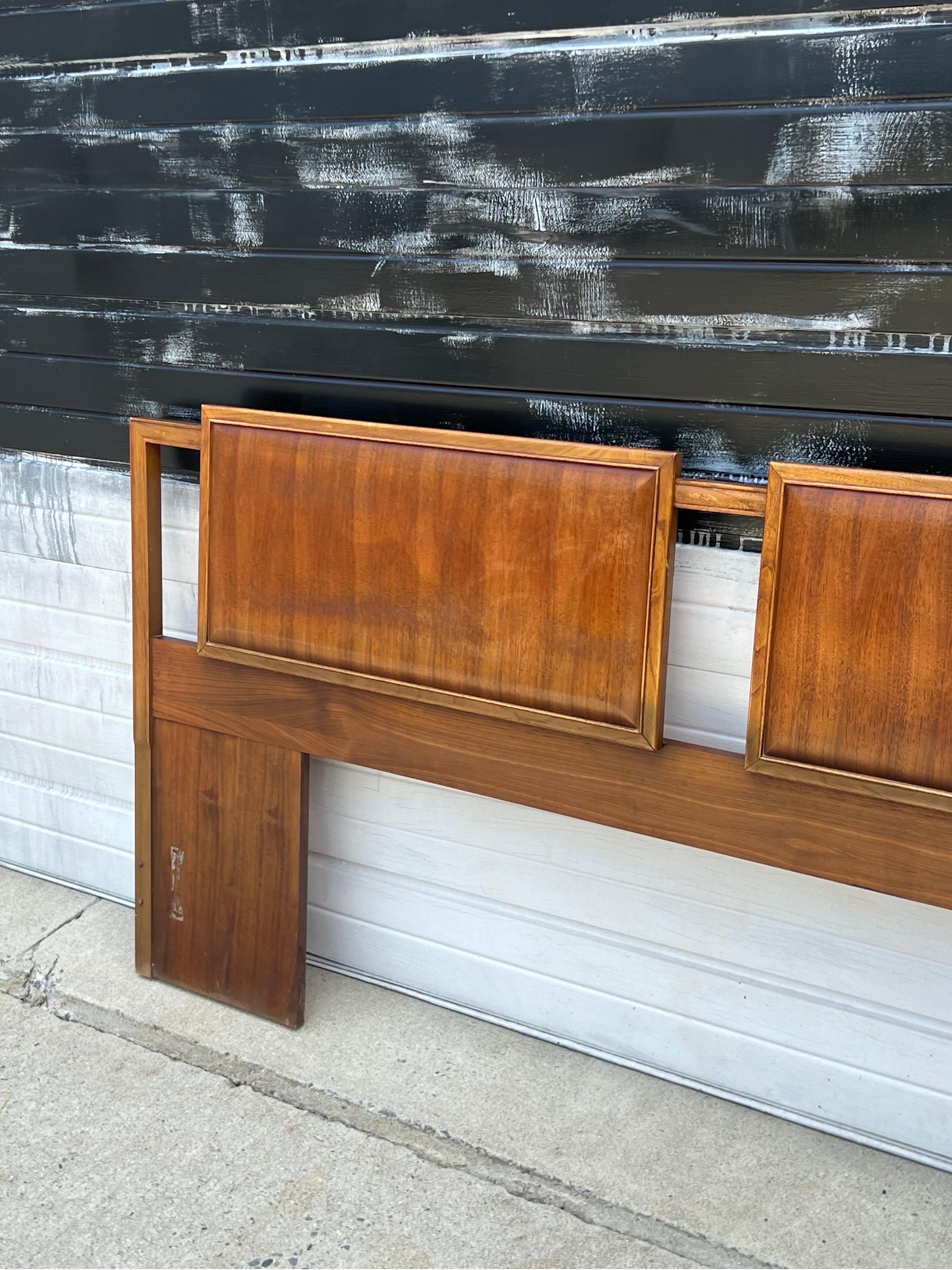 Mid-Century Modern Mid-Century Walnut KING Headboard by Lane Furniture