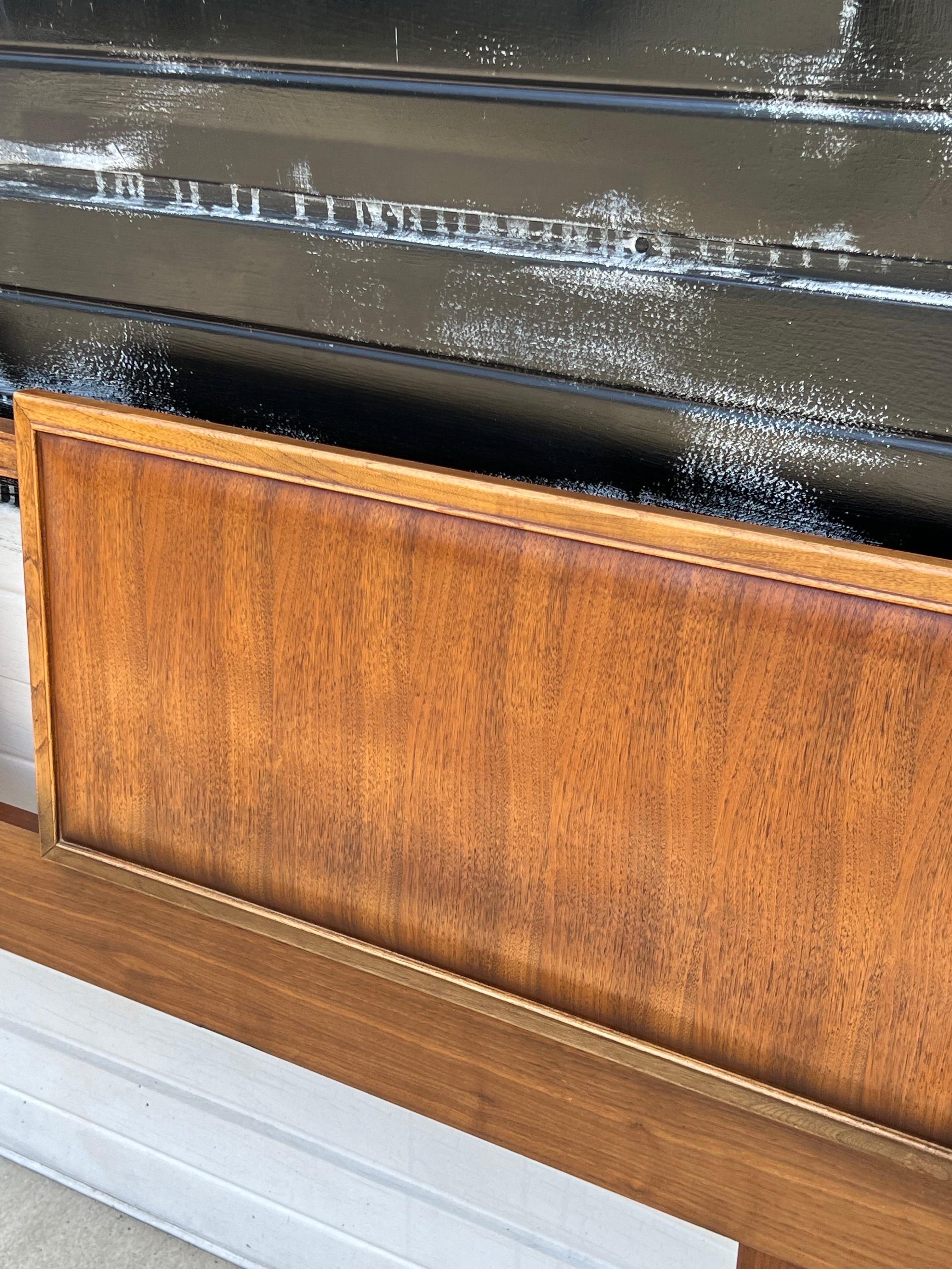 American Mid-Century Walnut KING Headboard by Lane Furniture