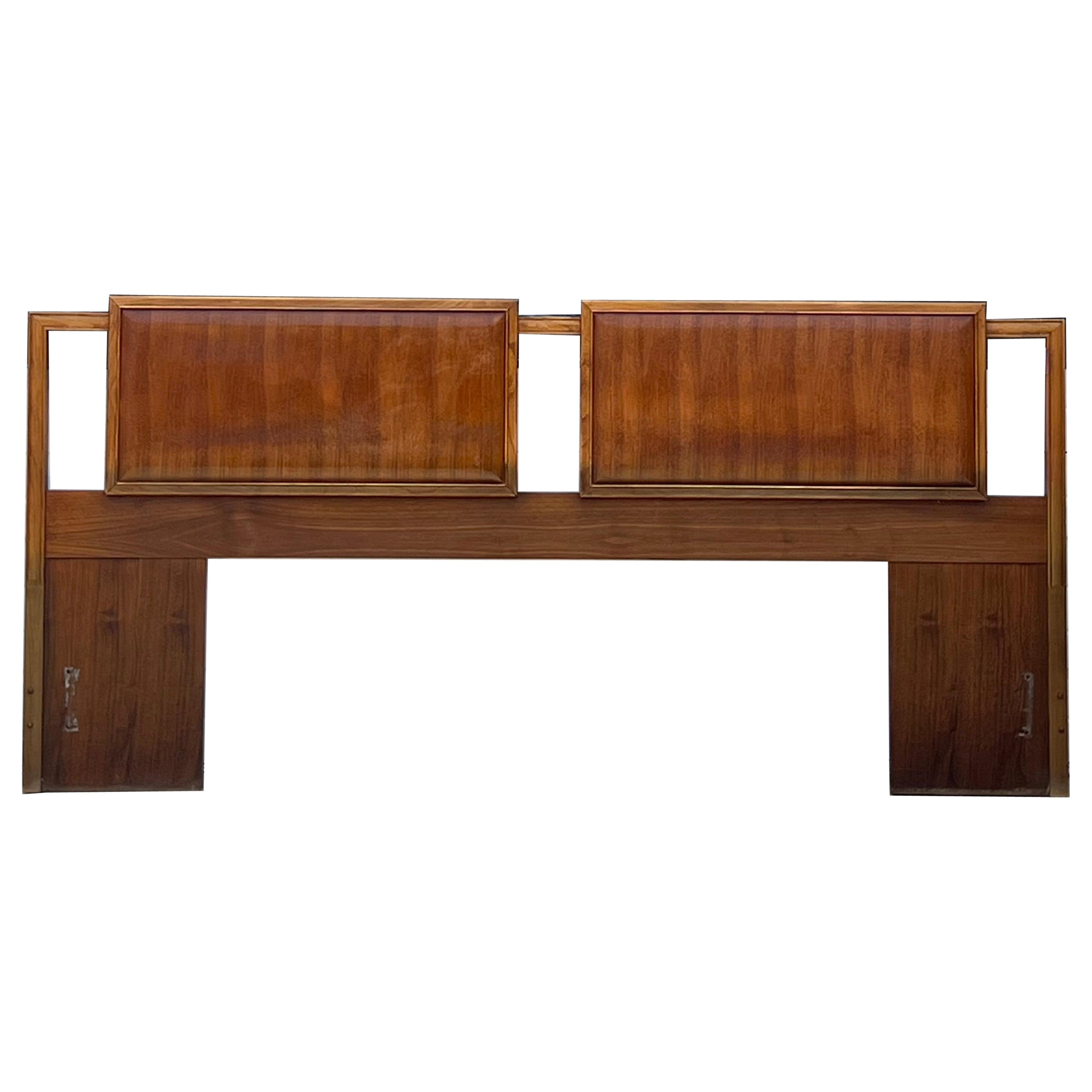 Mid-Century Walnut KING Headboard by Lane Furniture