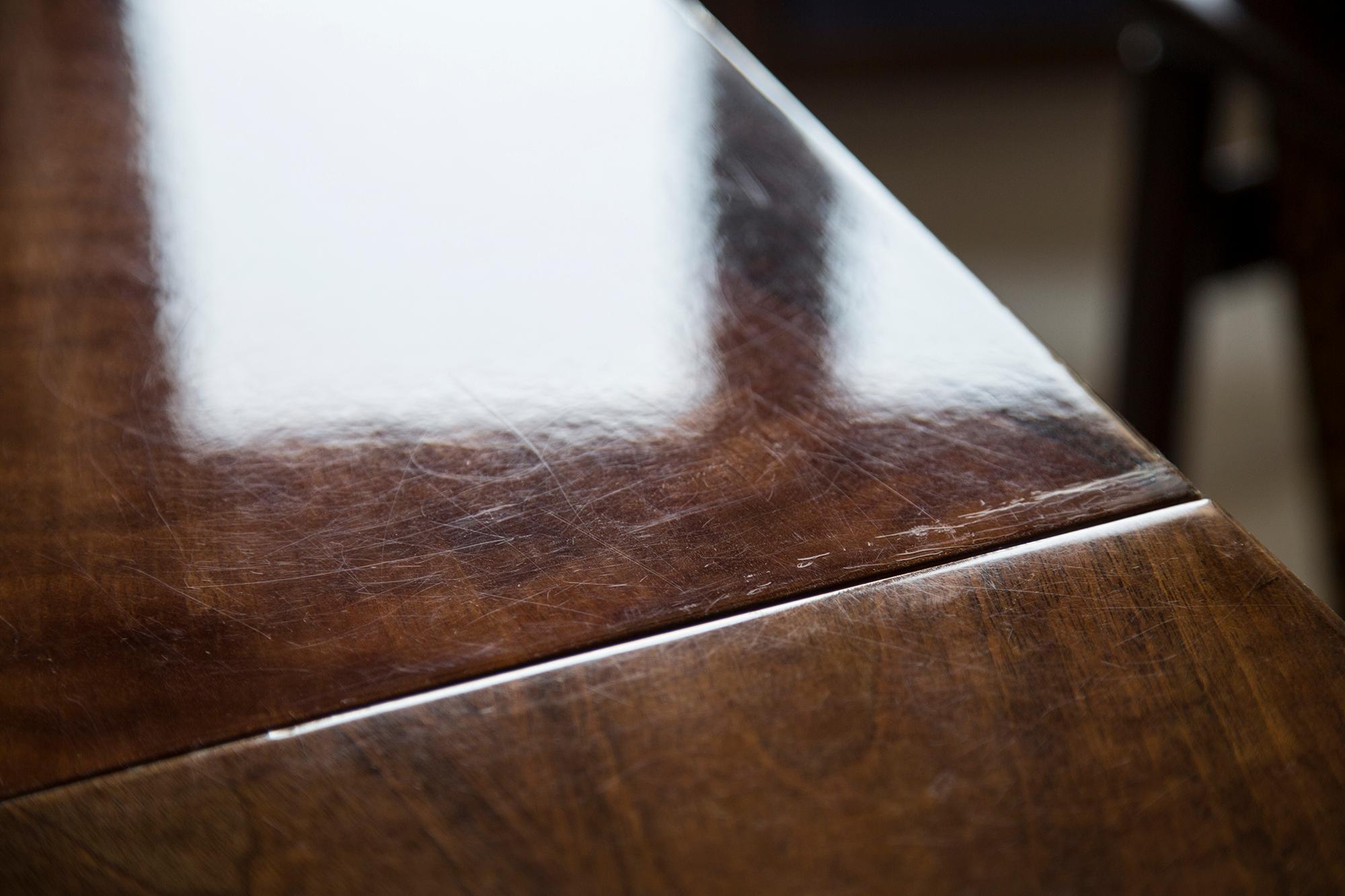 Midcentury Walnut Kitchen Table and Chairs, Danuta Lewandowska, Poland, 1960s For Sale 5