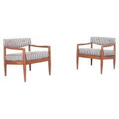 Mid-Century Walnut Lounge Chairs by Adrian Pearsall for Craft Associates