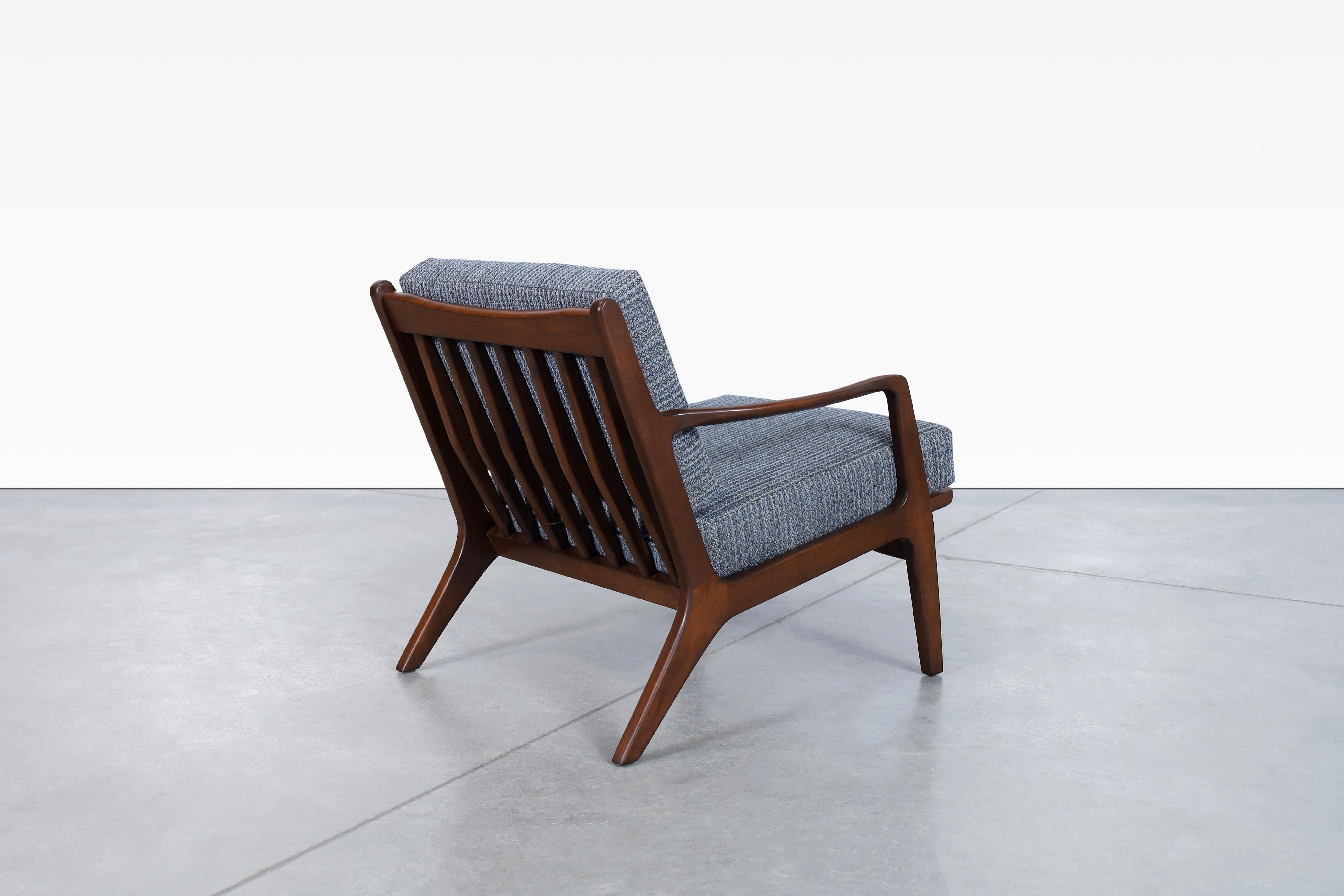 Midcentury Walnut Lounge Chairs by Ib Kofod Larsen for Selig 3