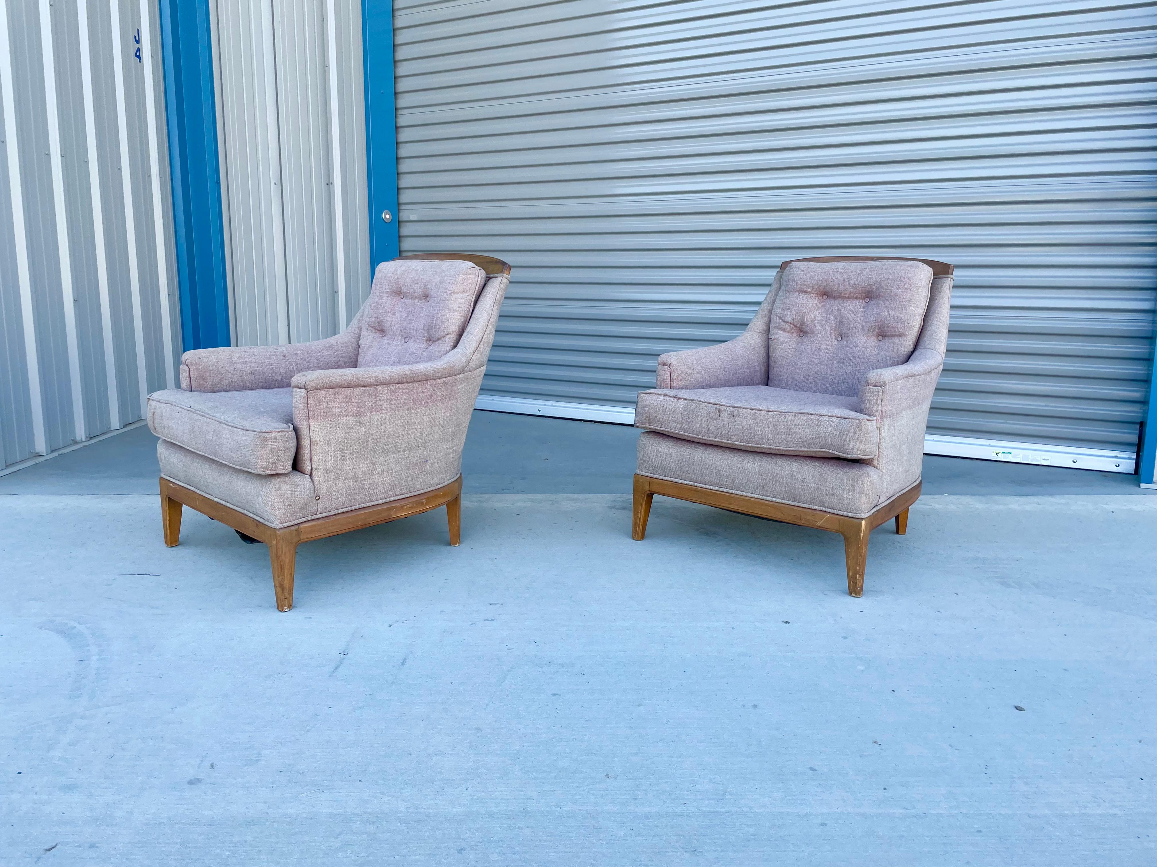 Mid-Century Modern Midcentury Walnut Lounge Chairs For Sale