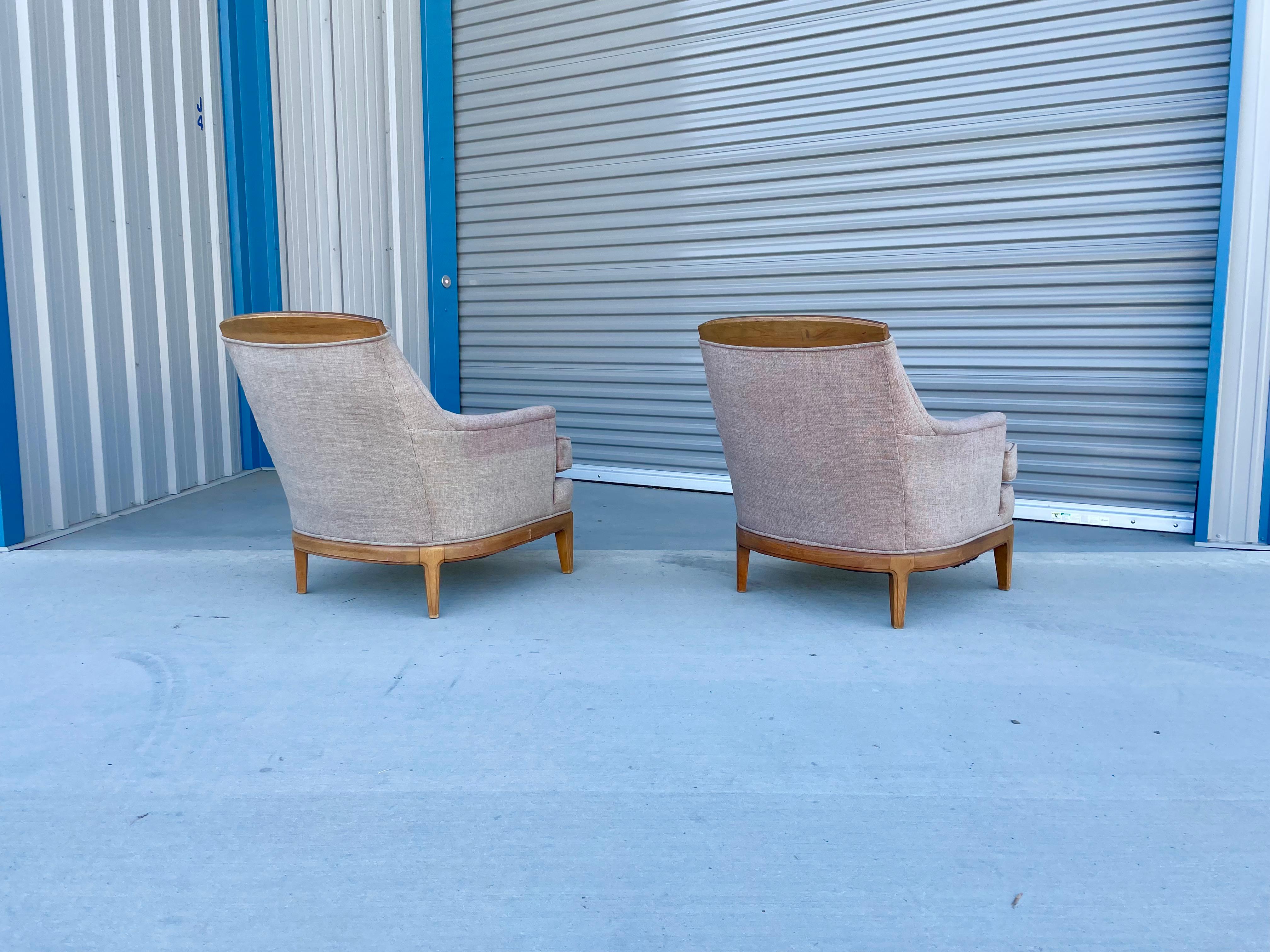 Mid-20th Century Midcentury Walnut Lounge Chairs For Sale