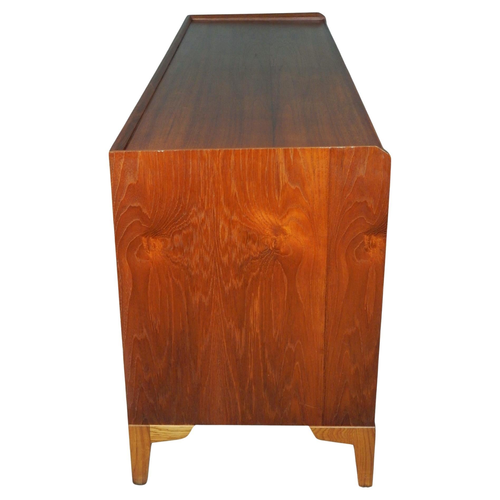 American Mid Century Walnut Low Chest of Drawers by Charles Pechanec 1950's For Sale