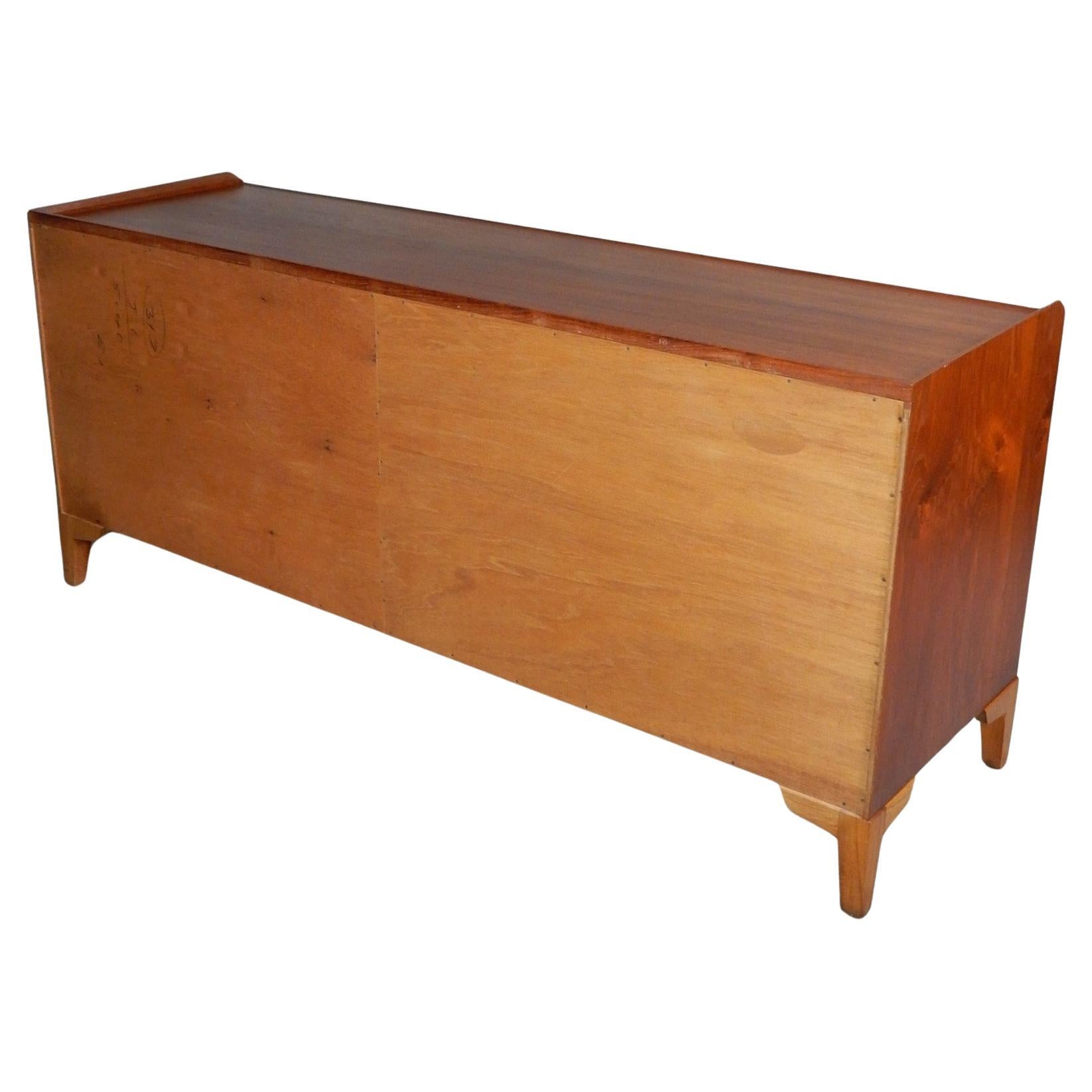 Mid Century Walnut Low Chest of Drawers by Charles Pechanec 1950's For Sale 3