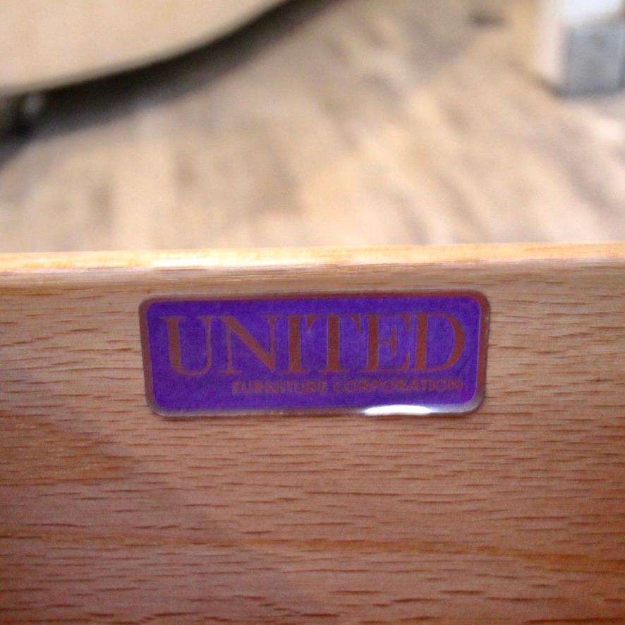 Mid Century Walnut Low Dresser by United Furniture 3