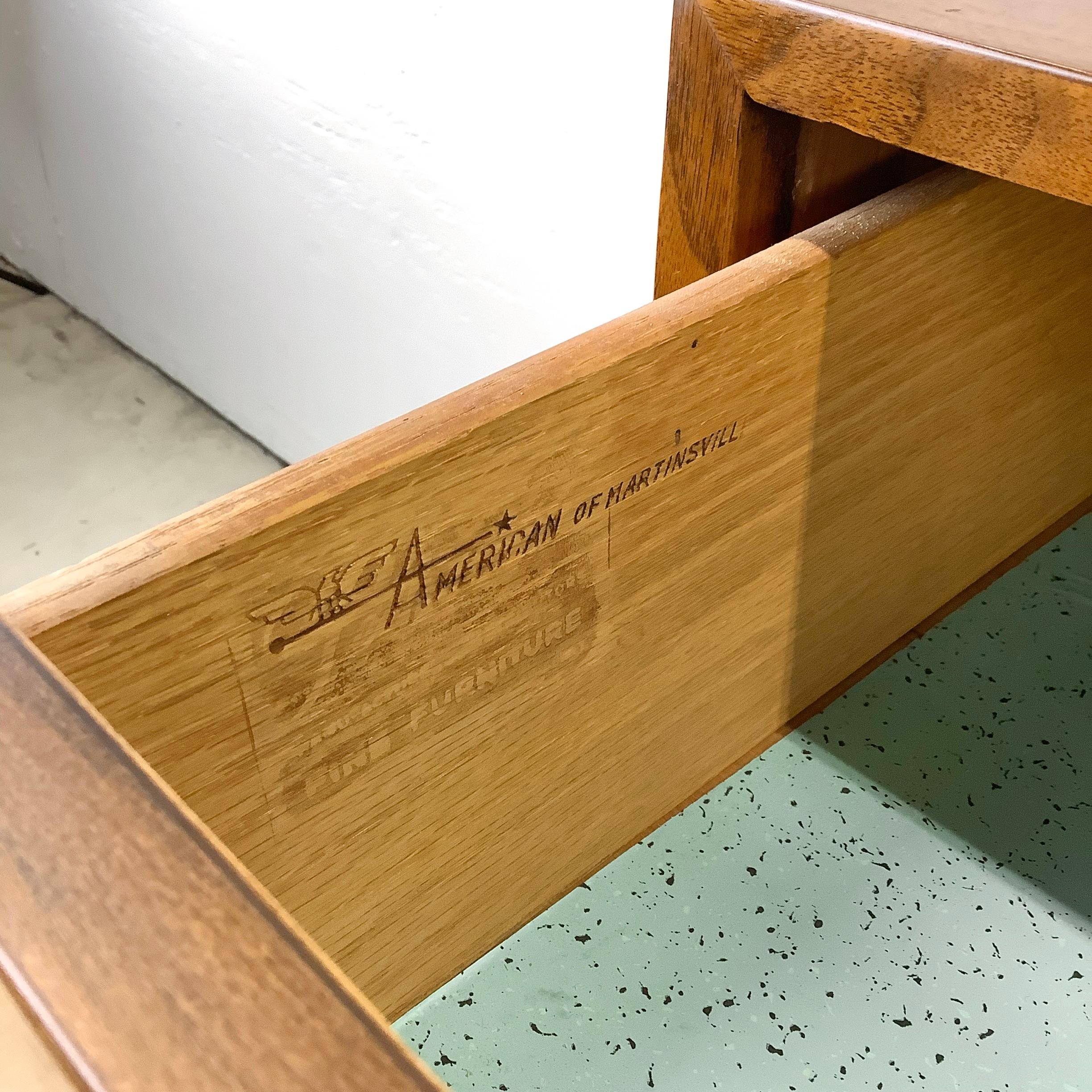 Mid-Century Walnut Lowboy Dresser by American of Martinsville 5